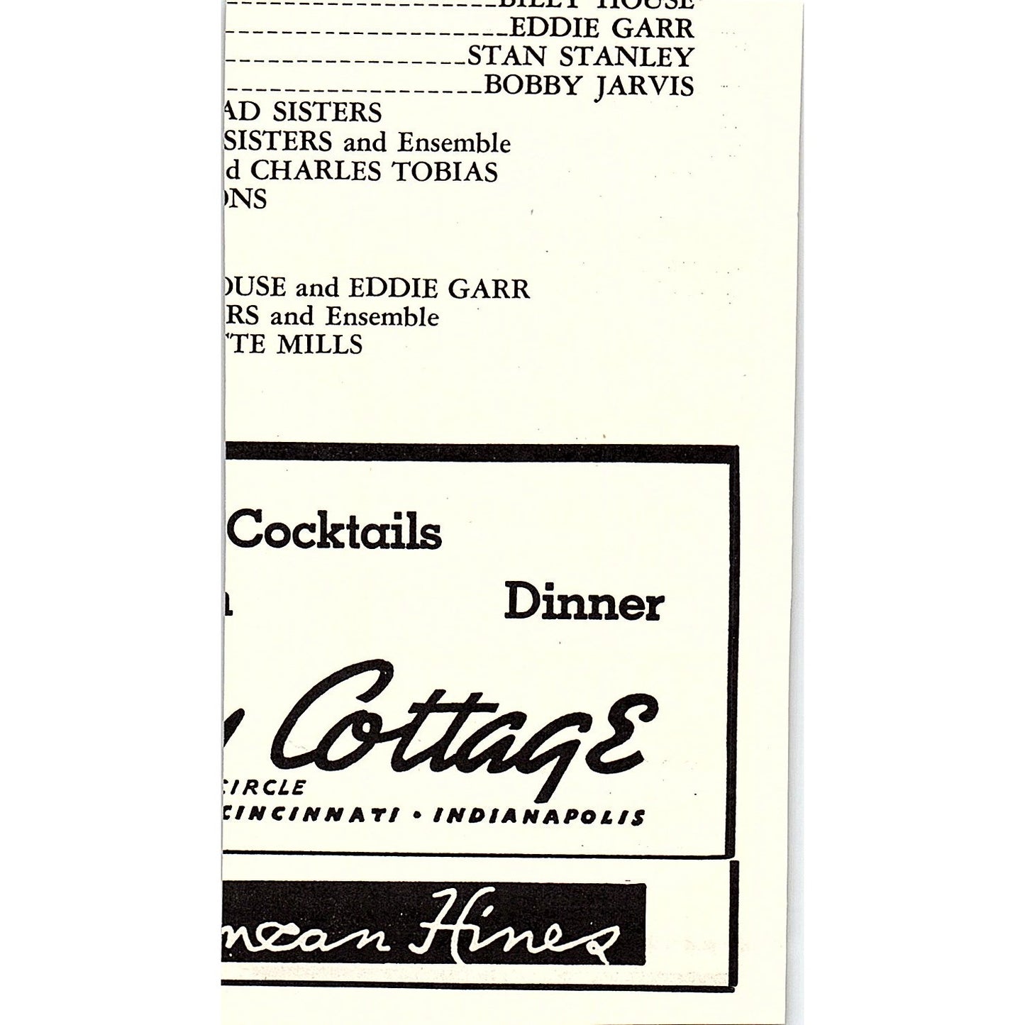 Circle Motor Inn, Inc. Riley Indianapolis IN Evansville IN 1941 Ad SAG4-H2