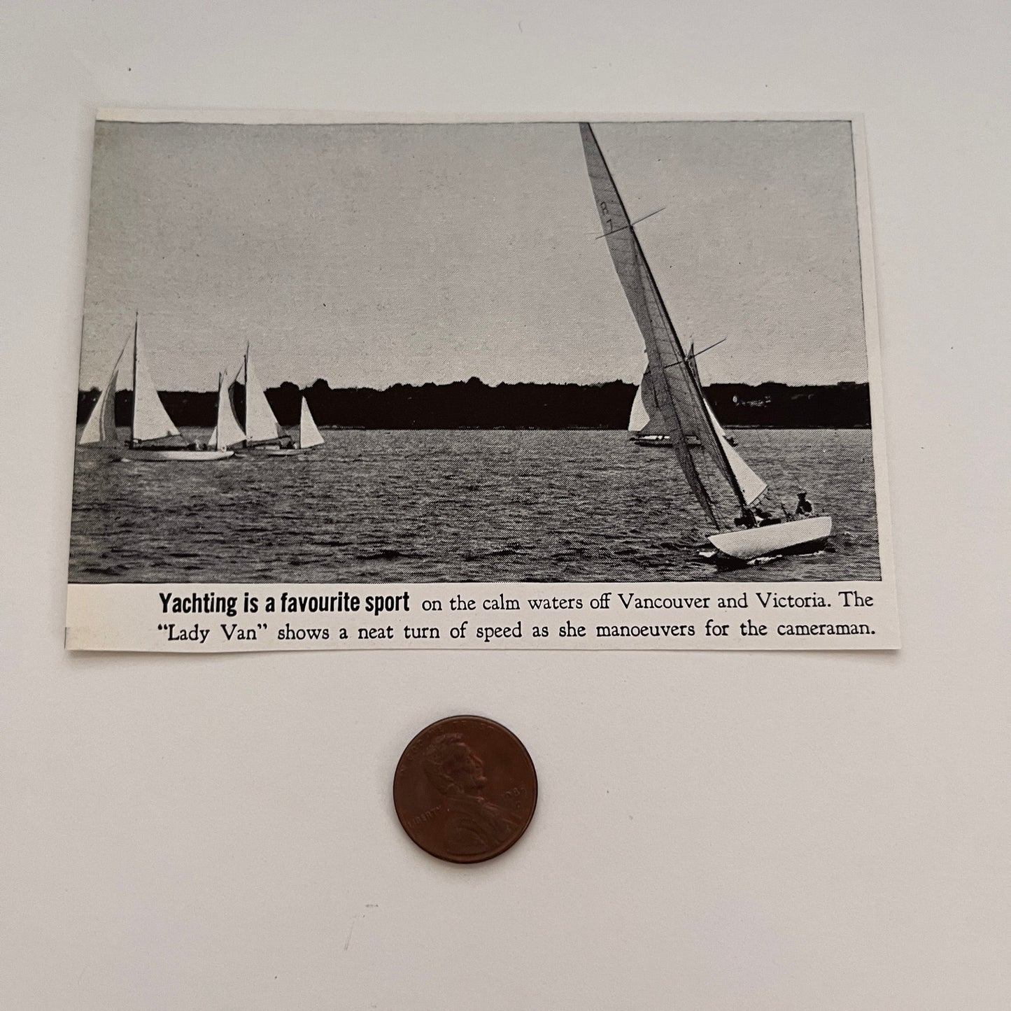 Lady Van Yachting is a Favorite Sport Vancouver BC 1941 Magazine Picture SAG4-M3