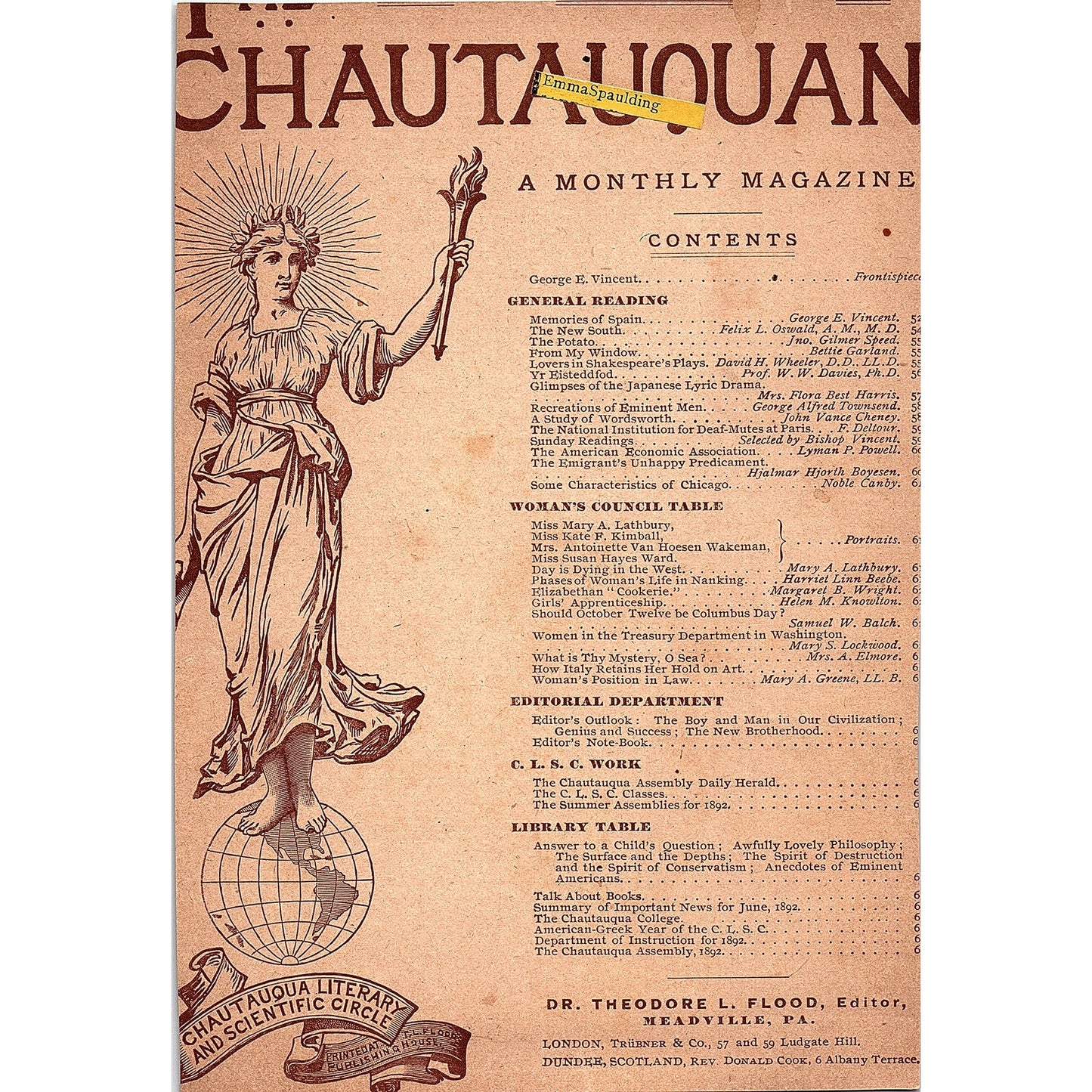 Yost Writing Mache Co Typewriter Columbian Exhibition Contest NY 1892 Ad AG2-8