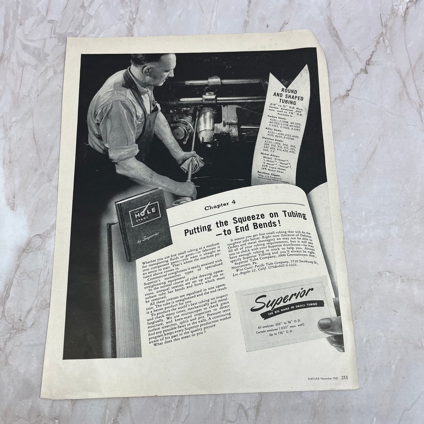 Superior Cube Company Norristown PA 1951 Magazine Ad FL6-10
