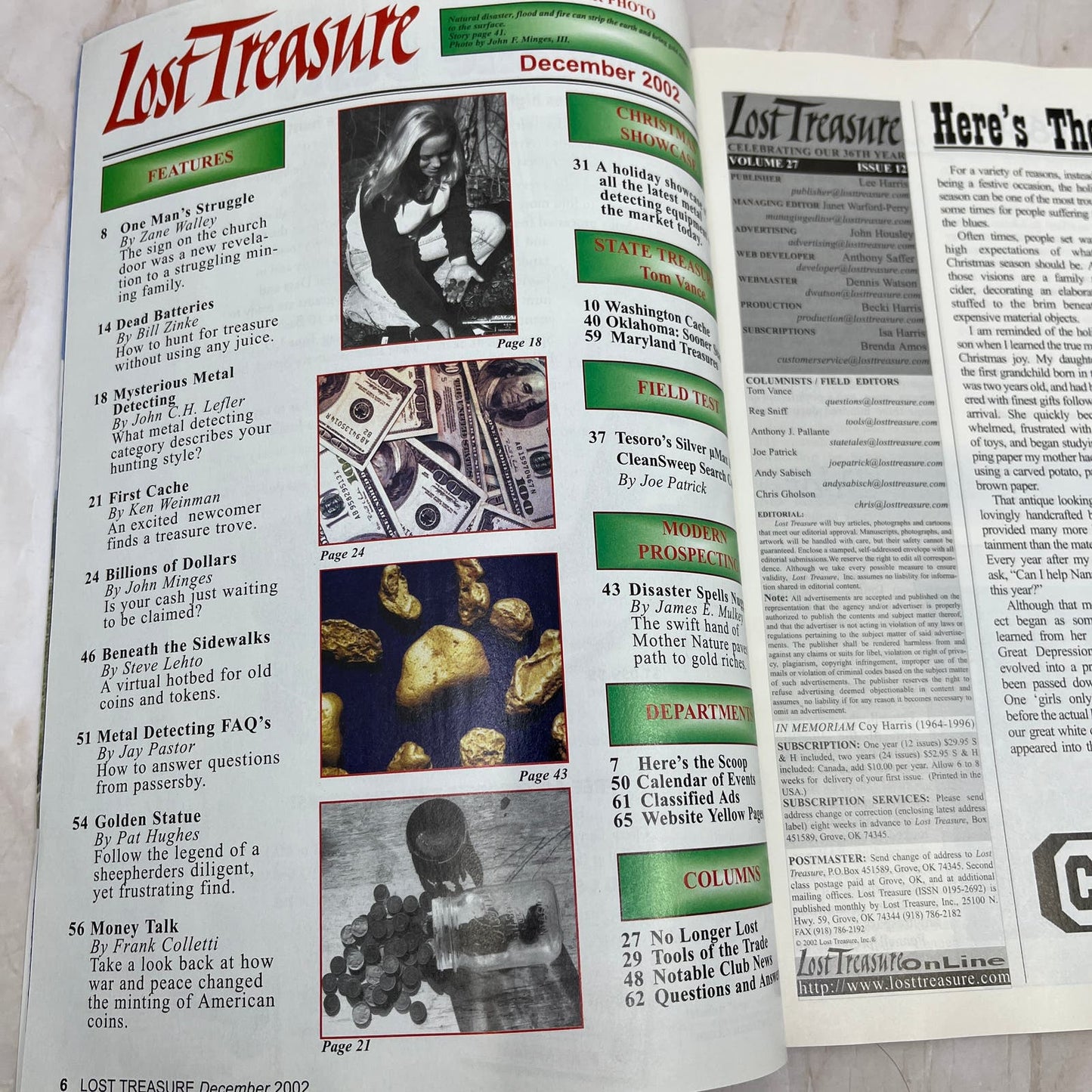 2002 Dec - Lost Treasure Magazine - Treasure Hunting Gold Prospecting M14