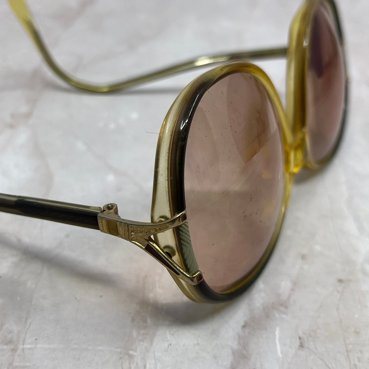 Retro Joan Collins Promises J-16 Brown Sunglasses Eyeglasses Frames TG7-G1-9