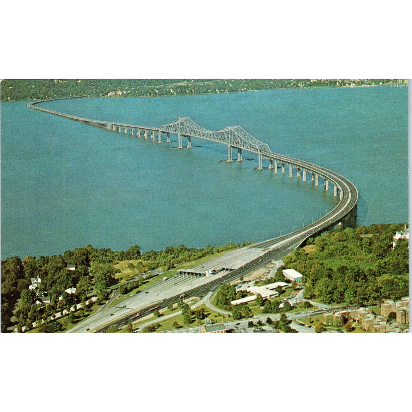 Tappan Zee Bridge Nyack Tarrytown NY Vintage Postcard PE4