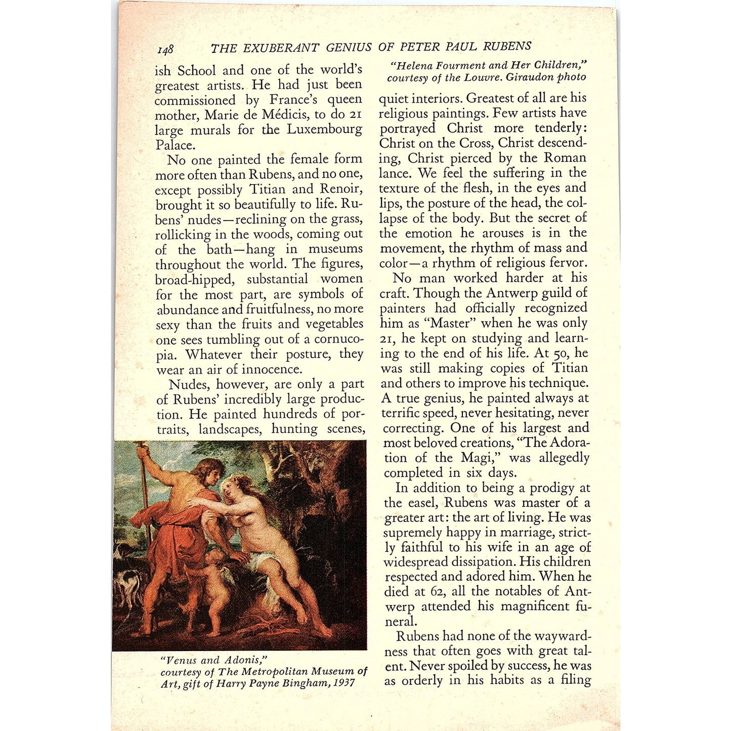 Portrait of Susanna Lunden Peter Paul Rubens Vintage Art Print 5x7 V19