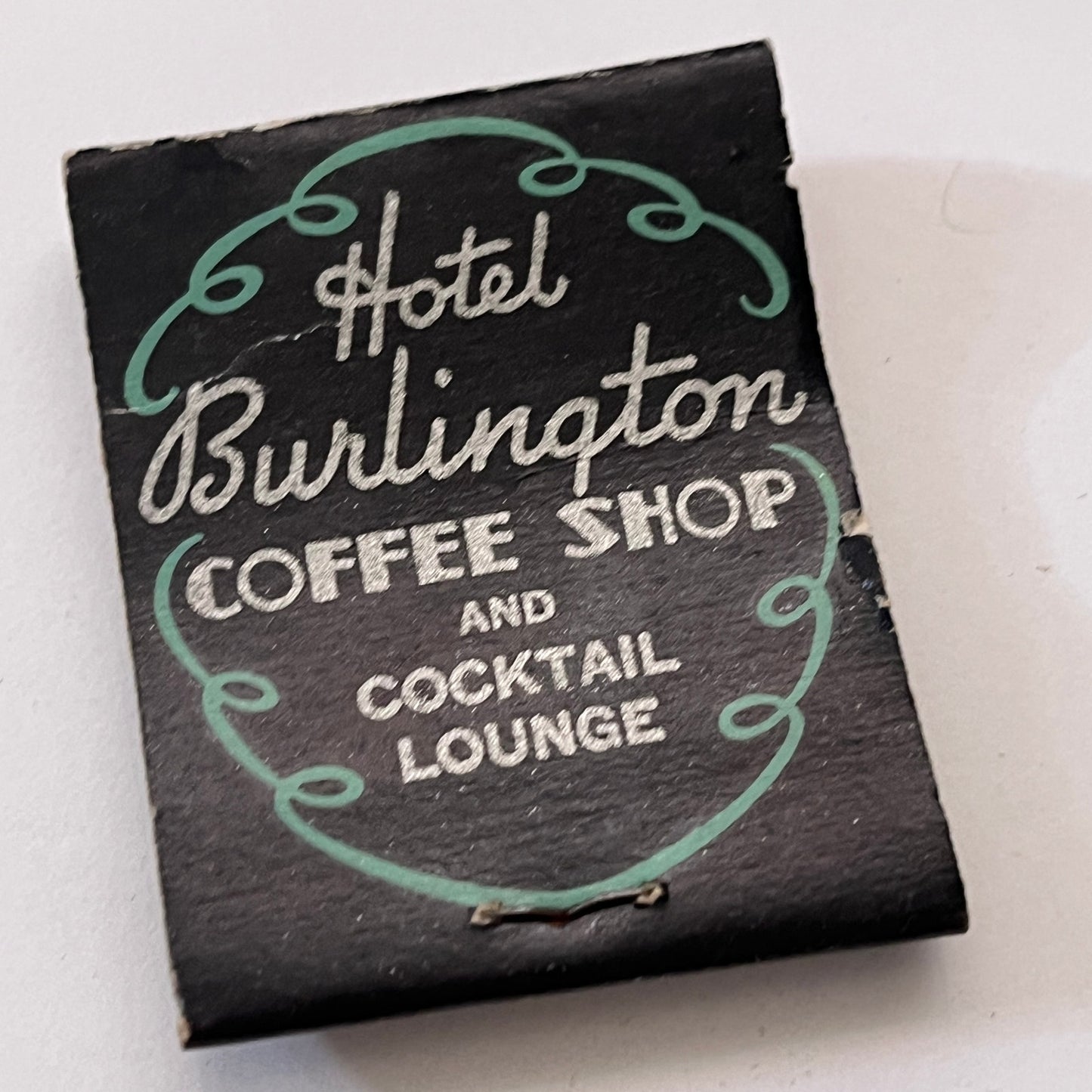 Burlington Hotel Coffee Shop and Lounge Vintage Matchbook Cover TB6-MB1-7