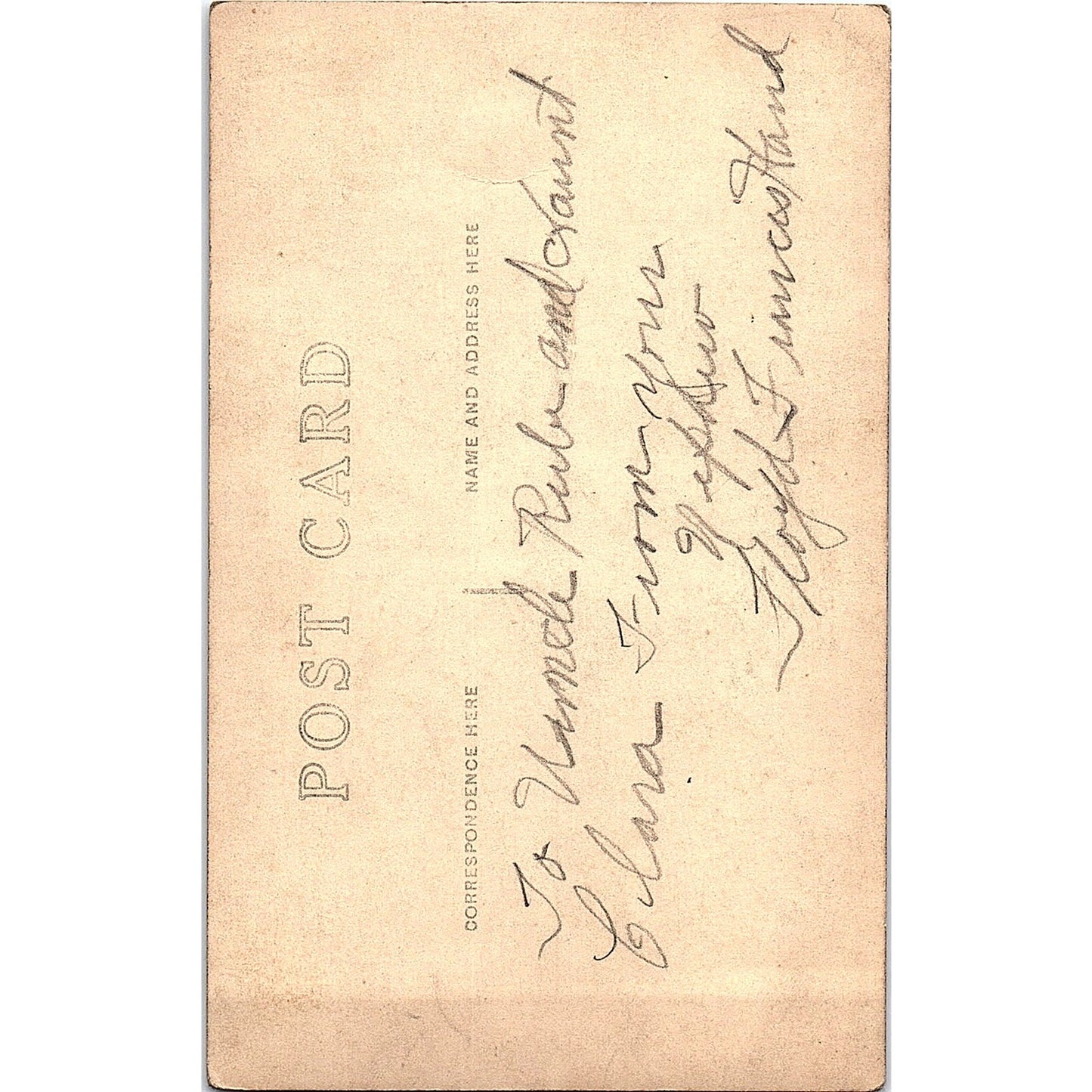 Portrait of Floyd Francis Hand Antique Real Photo RPPC Postcard PE14