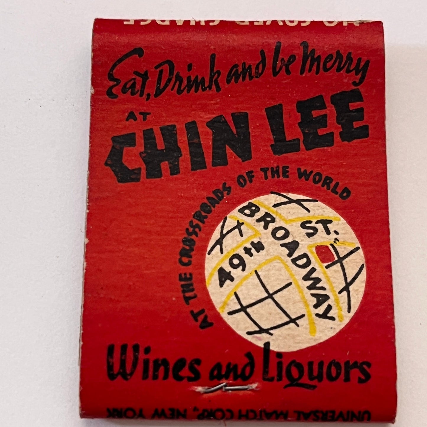 Chin Lee Dance & Revue Broadway NY Vintage Matchbook Cover TB8-MB3-10