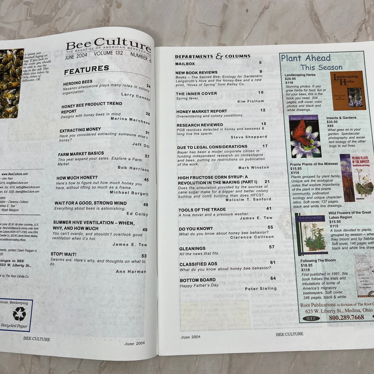 2004 June - Bee Culture Magazine - Bees Beekeeping Honey M9