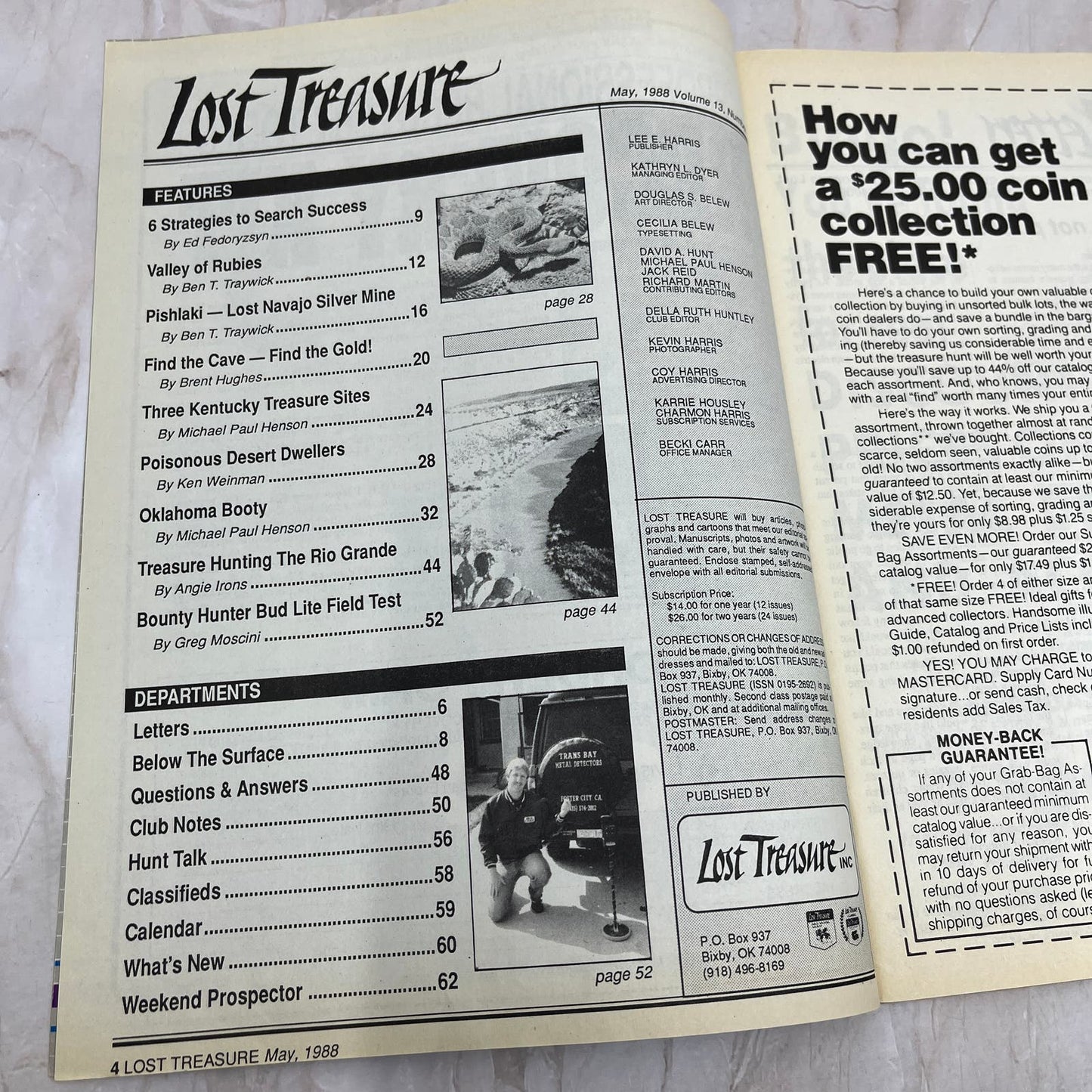 1988 May - Lost Treasure Magazine - Treasure Hunting Gold Prospecting M15