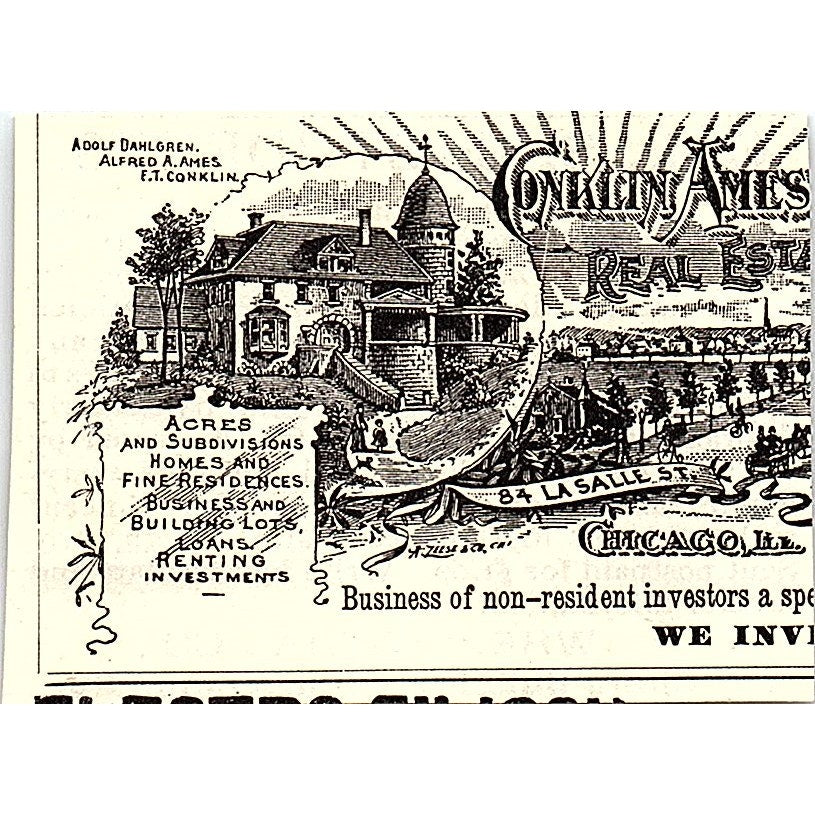 C.L.S.C. Students Townsend's Wherewithal Co Philadelphia 1892 Ad AG2-M19