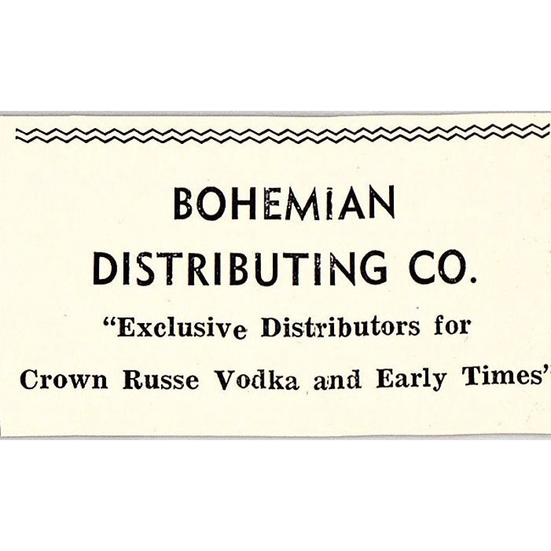 KTKR 1310 Radio, Bohemian Distributing Co Taft CA c1965 Ad AF8-S22