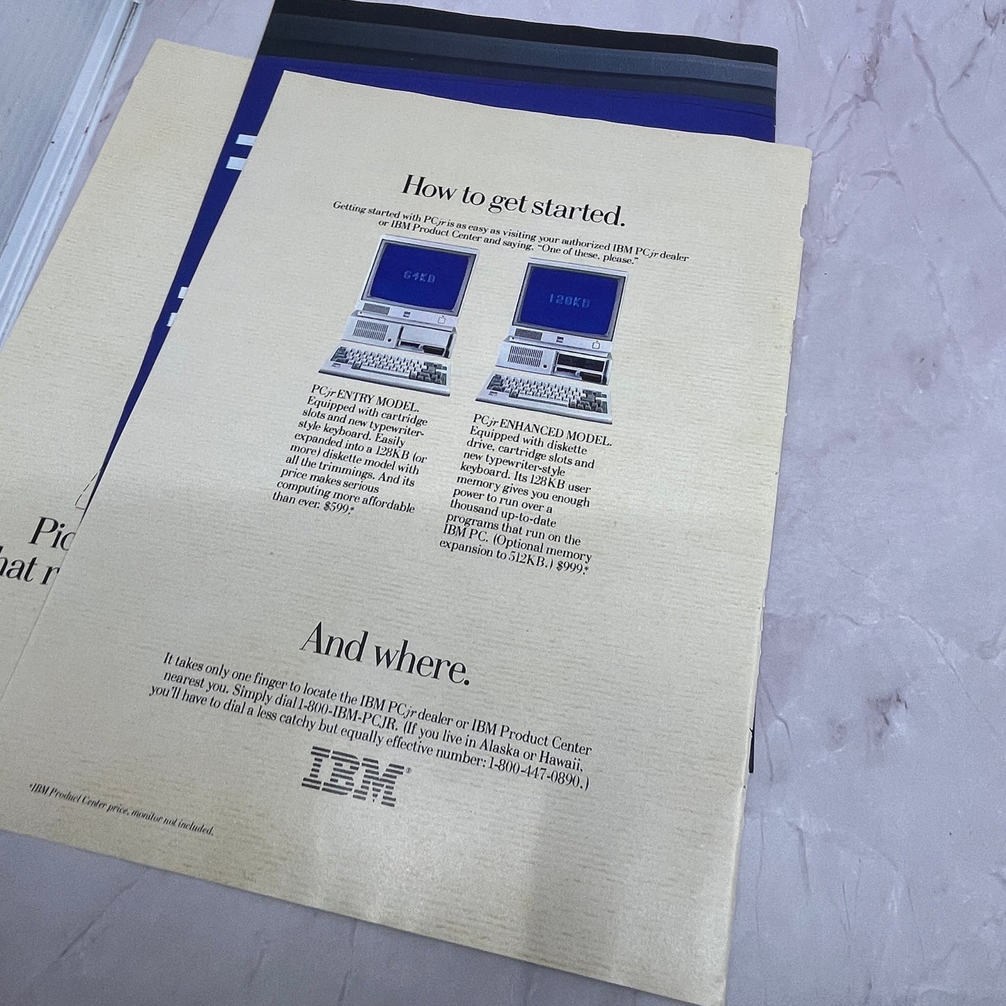 IBM Jr PC 6 Page Ad Catalog Home Computer 1984 Ad AF8-6