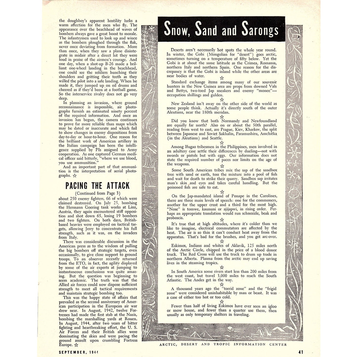 AAF Women's Activities for the Small Fry 1944 WWII Article AG2-4