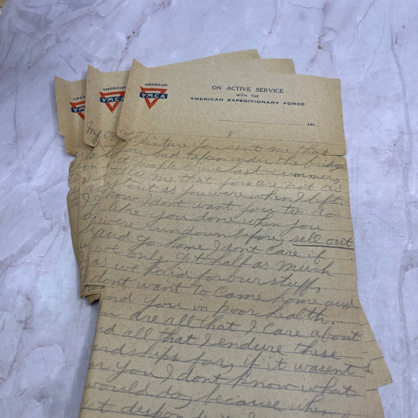 1919 WWI Handwritten Letter Tilly France Chester Bostwick 304 Engineers TJ5-E1