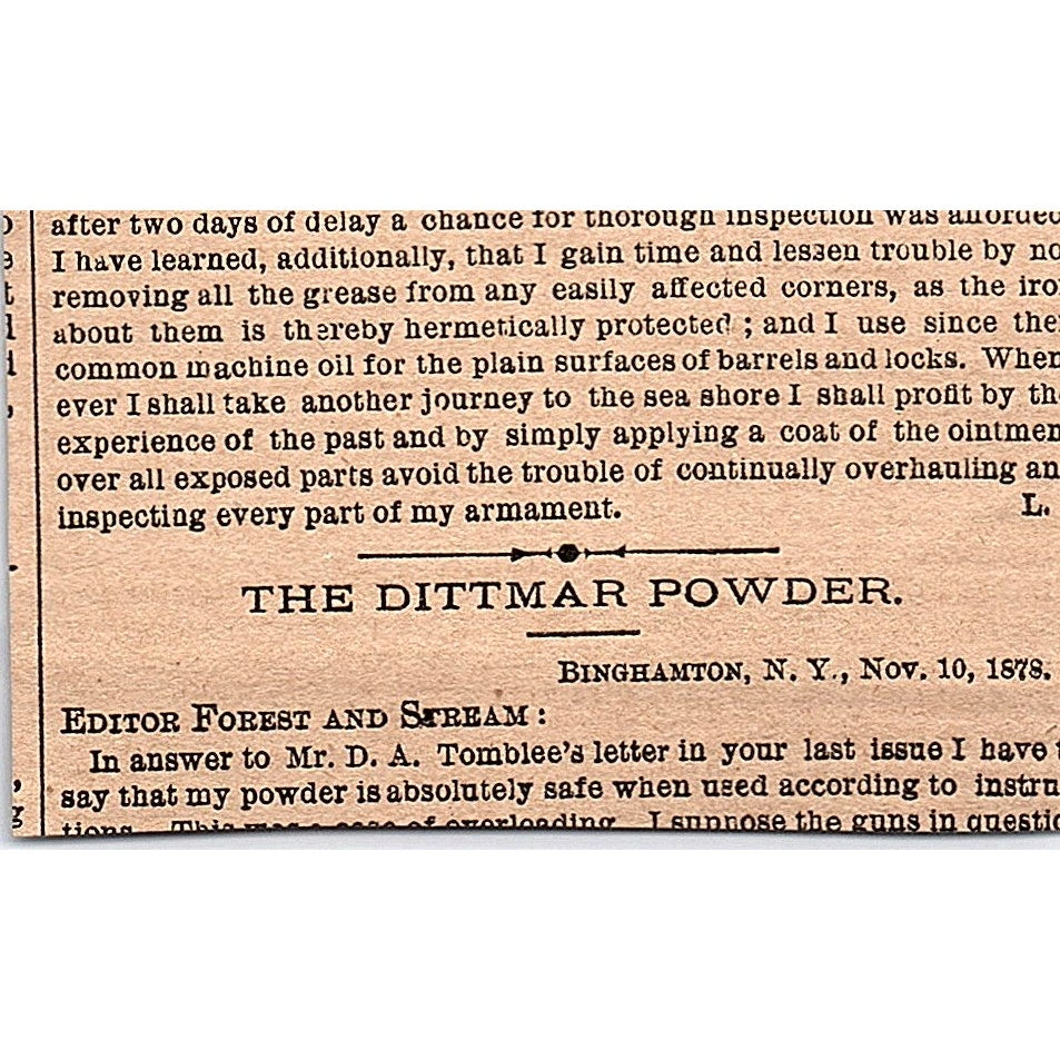 A Hint to Shell Makers - Beggar, Galveston Texas 1878 Article AG2-M8