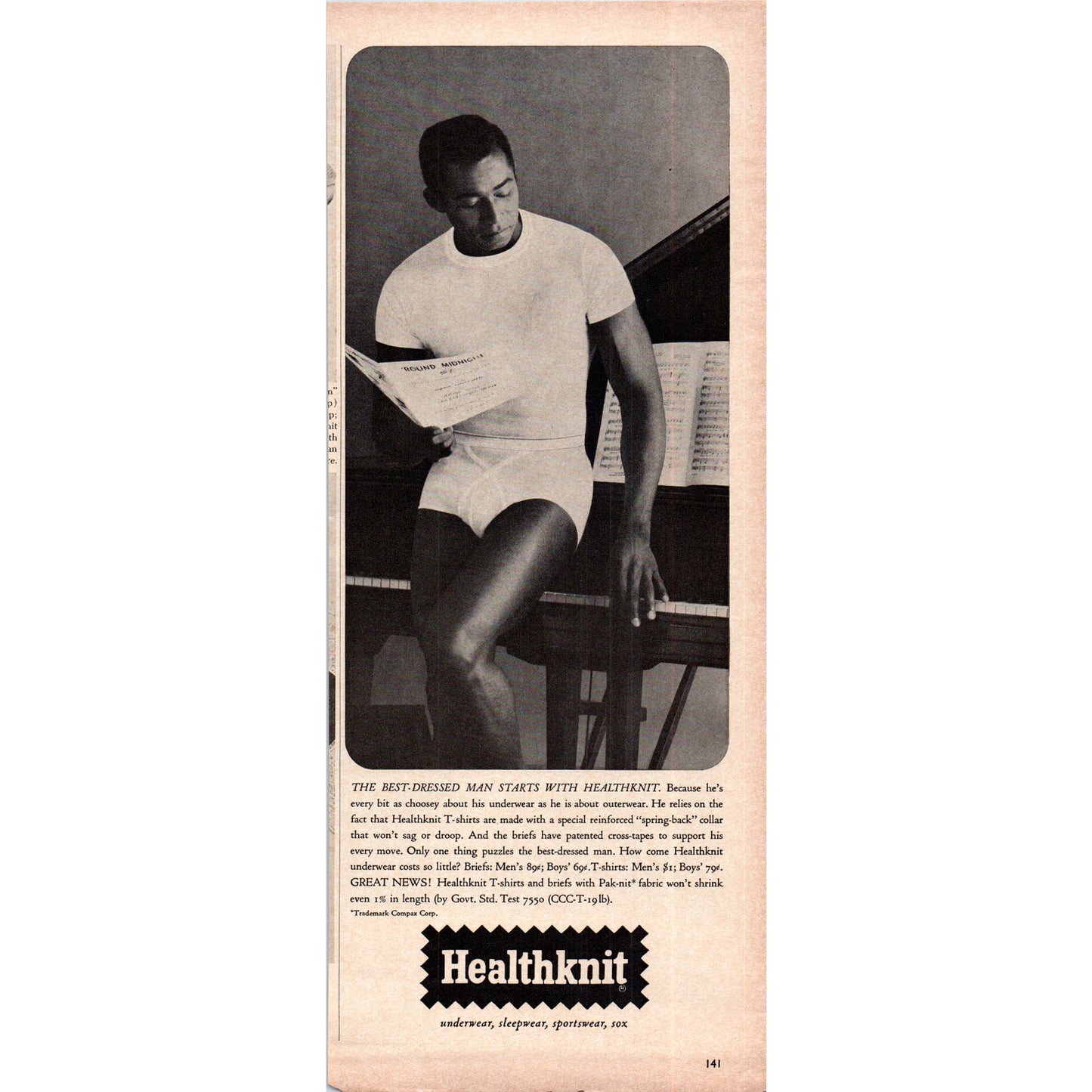 Vintage Elston Howard NY Yankees Baseball Big Yank Amblers Magazine Ad 5x13 V1-1