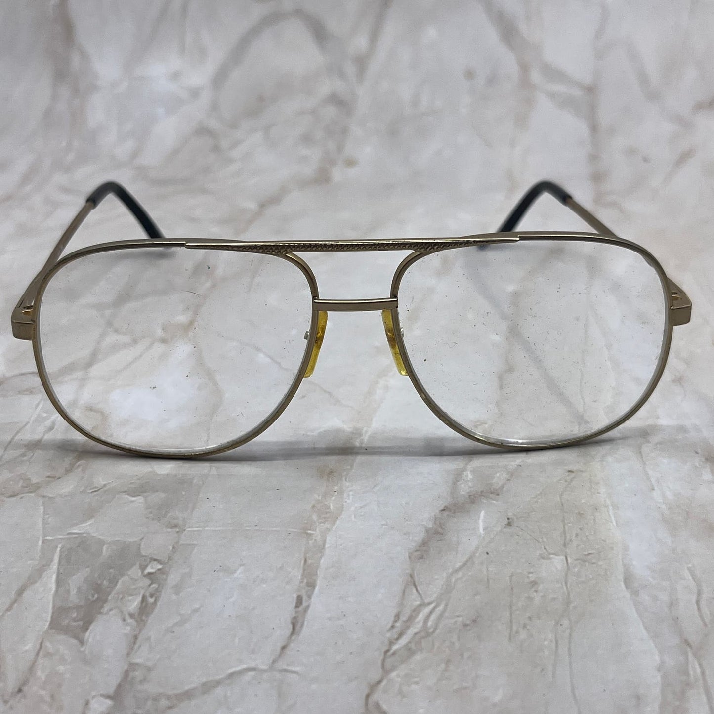 Retro Men’s +175 Gold Tone Aviator Sunglasses Eyeglasses Frames TD7-G6-9