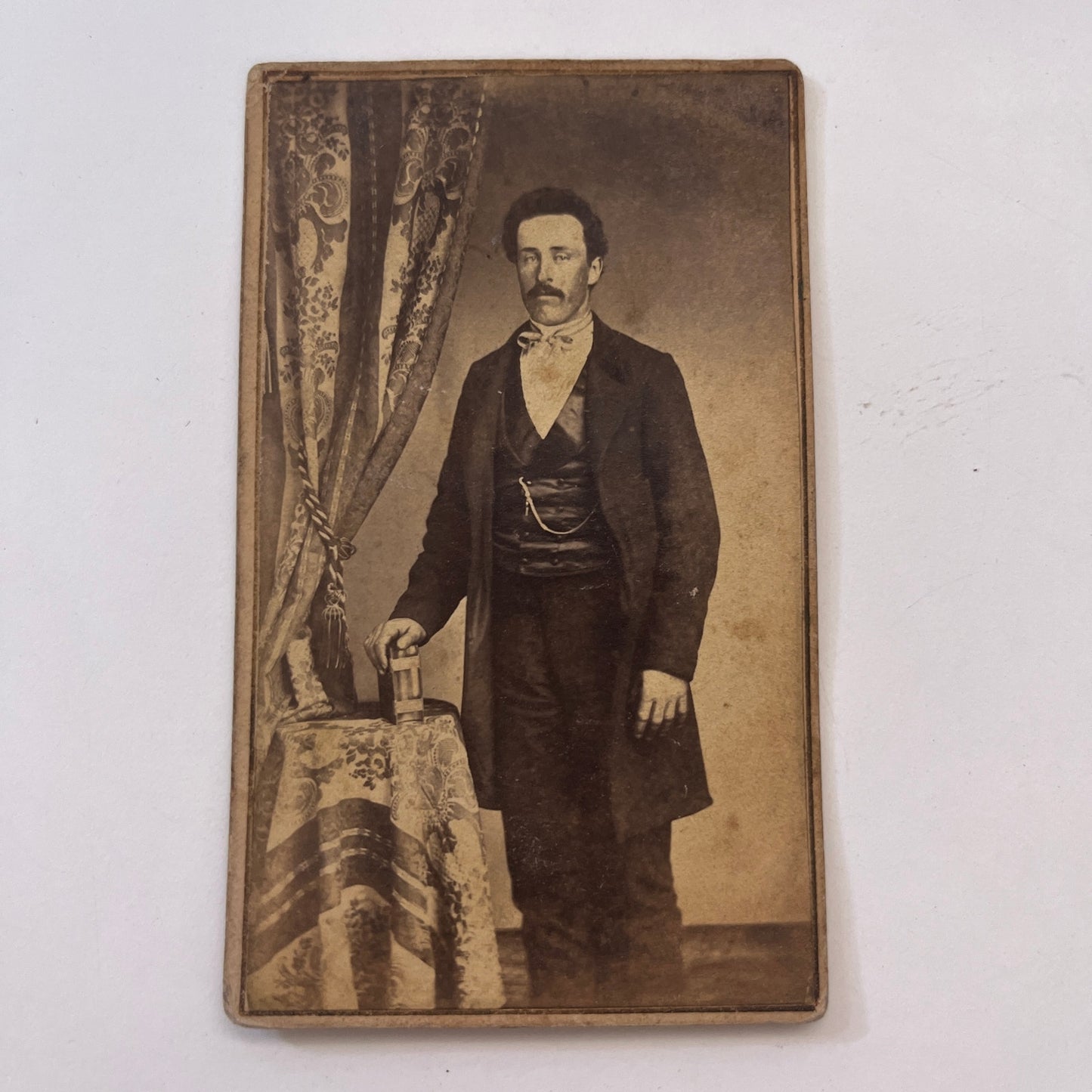 c1880 Uncle Joe Norris Possibly Indiana Area Antique Victorian CDV Card TK3-G
