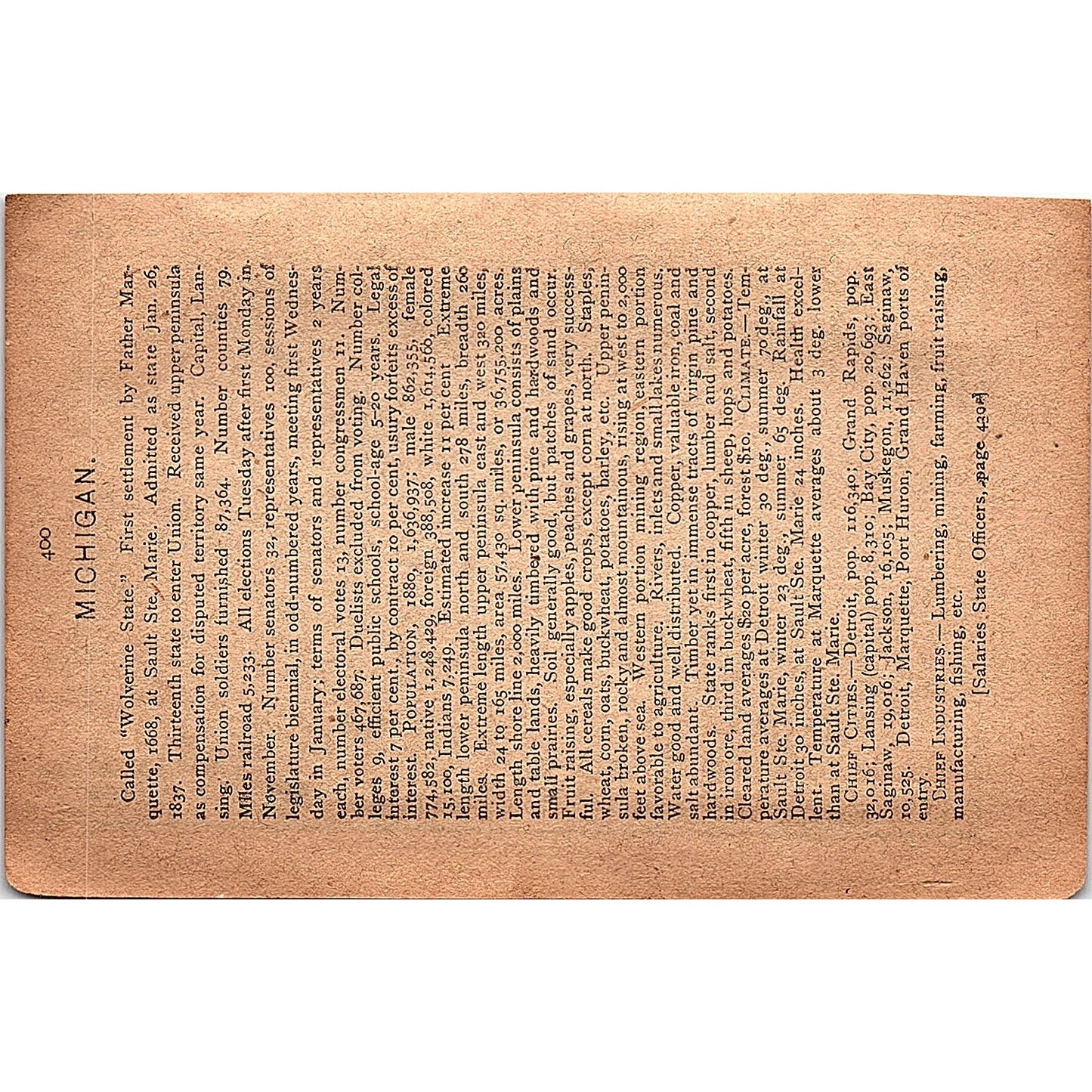 Antique 1889 Map of Massachusetts 1889 Pocket Map Engraving SAG4-H3