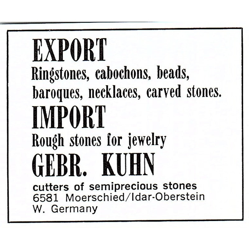 Irv's Lapidary & Gifts Redondo Beach CA 1972 Ad AF8-M2