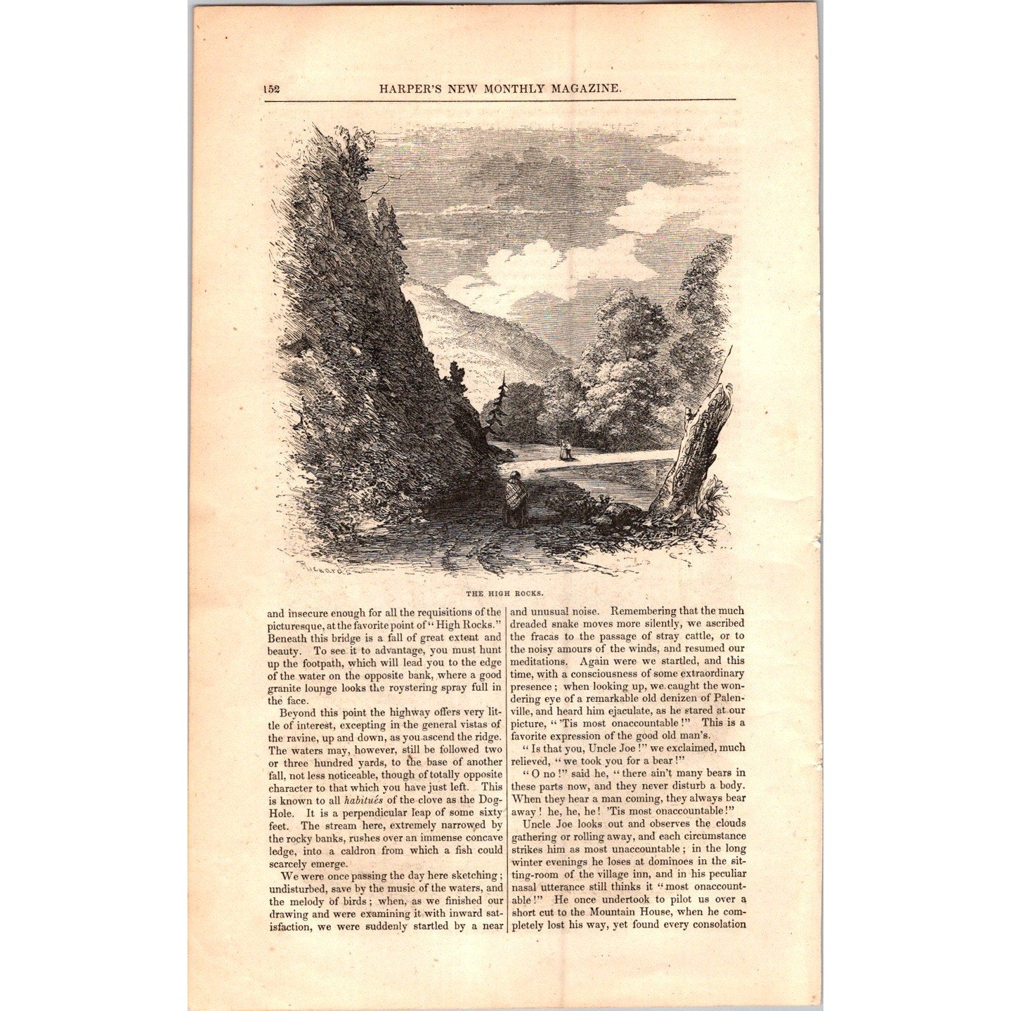 The Catskills by T. Addison Richards - 7 Pages 1854 Article I19