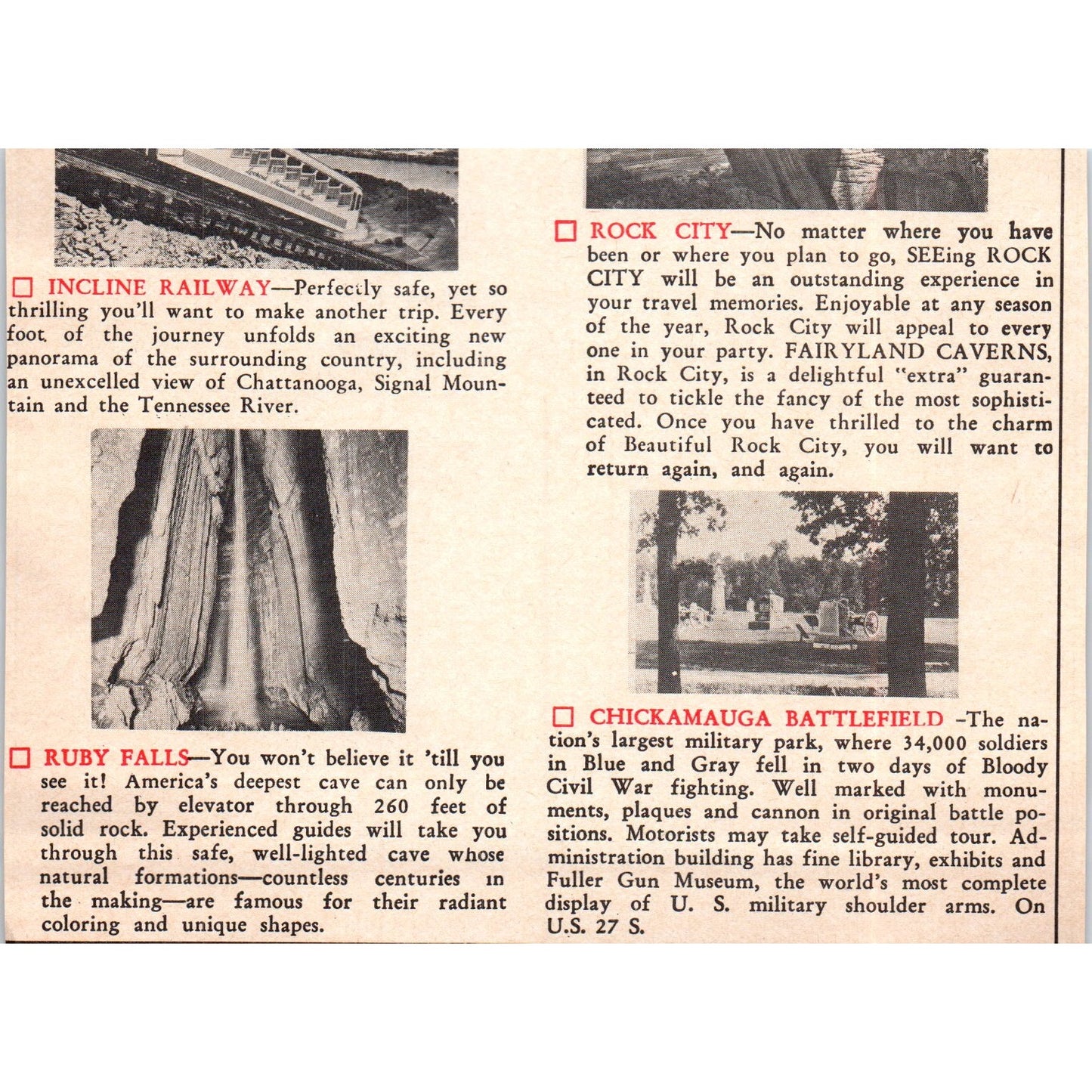 Don't Miss Townsend and Cades Cove TN 1973 Magazine Ad AD8-B9