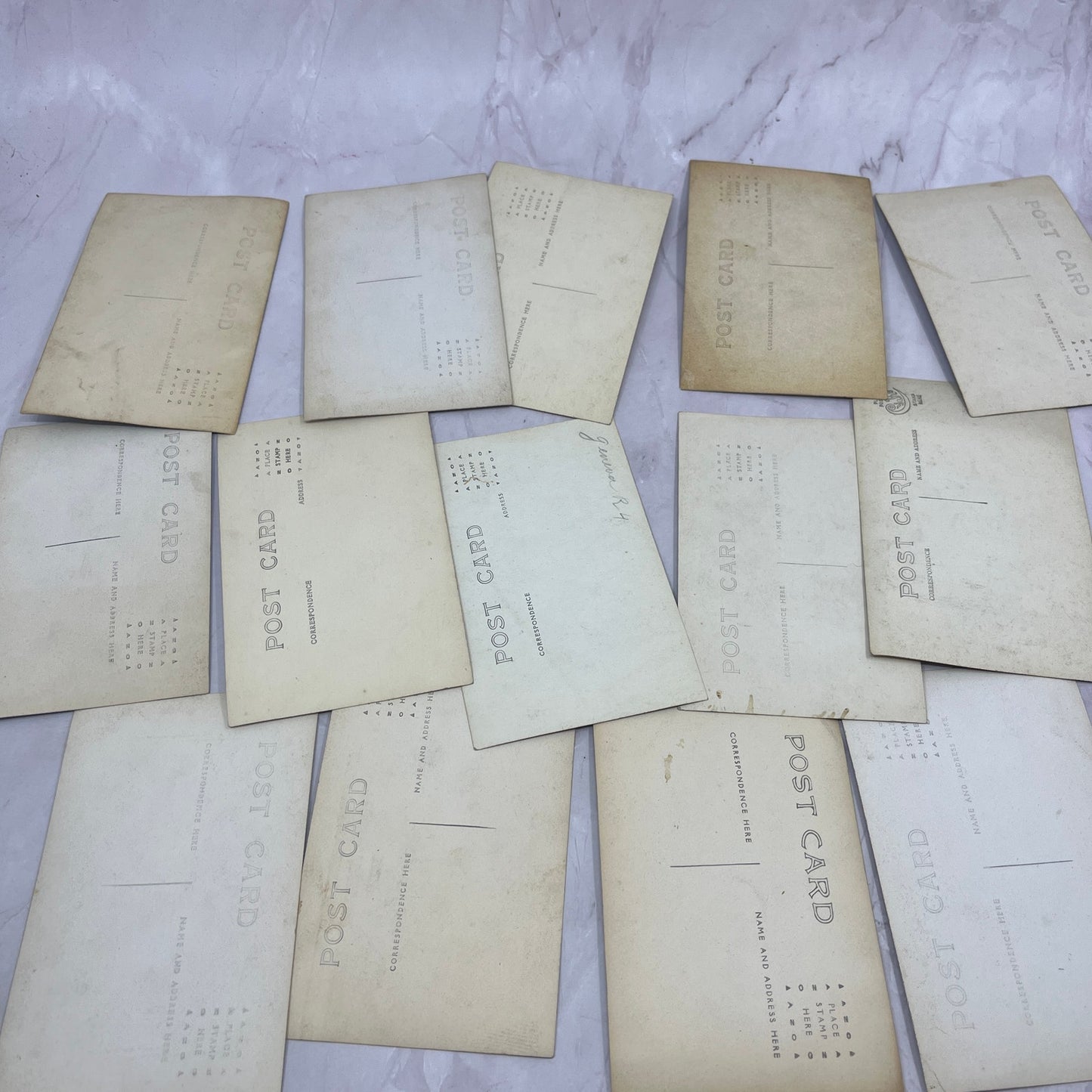Lot of 14 Antique Real Photo Postcards RPPC Postcard Lot TK3