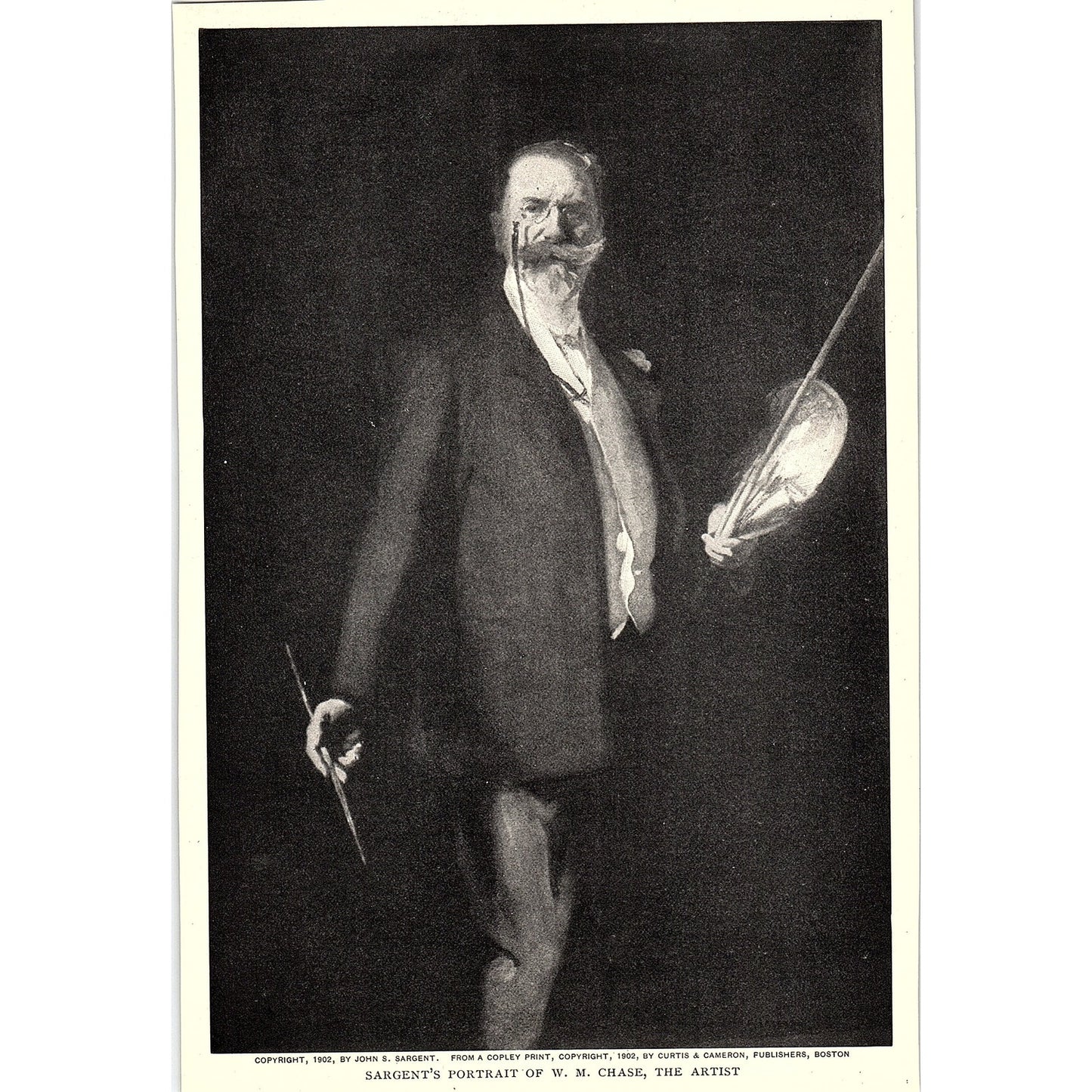 Portrait of W.M. Chase, The Artist by John S. Sargent 1903 Art Print AG7-2