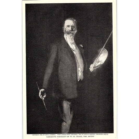 Portrait of W.M. Chase, The Artist by John S. Sargent 1903 Art Print AG7-2
