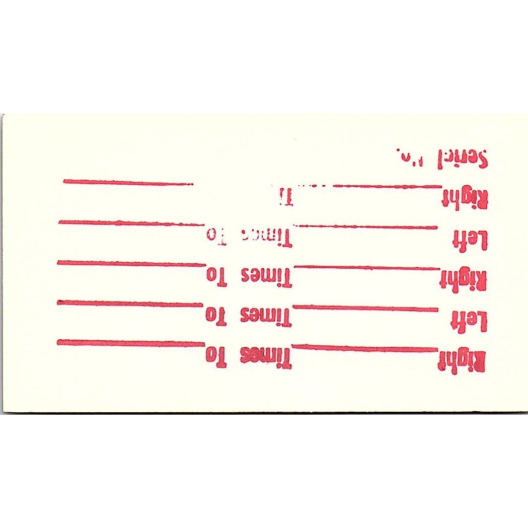 A & B Safe & Lock Service Herman Stroud Houston TX Vintage Business Card SB4-B3