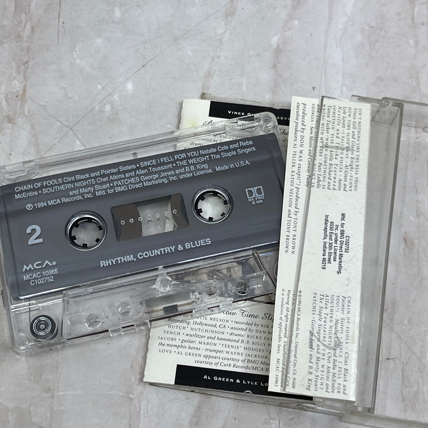 Rhythm Country and Blues MCA Cassette Tape TH9-C2