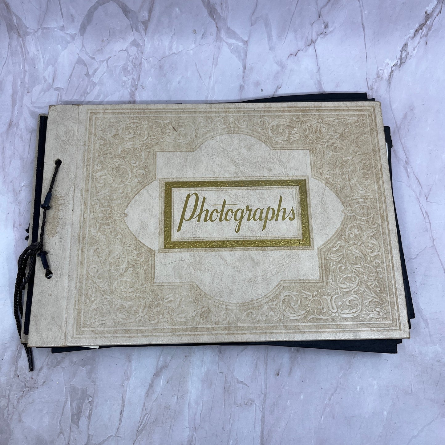 1940s-50s Post WWII Loaded Photo Album Postwar Eurpoe Family Life TG7