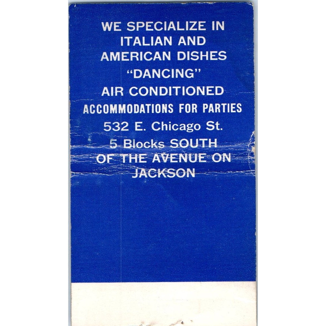 Mamie's Grotto Italian Foods Milwaukee Vintage Matchbook Cover SF4-Y7
