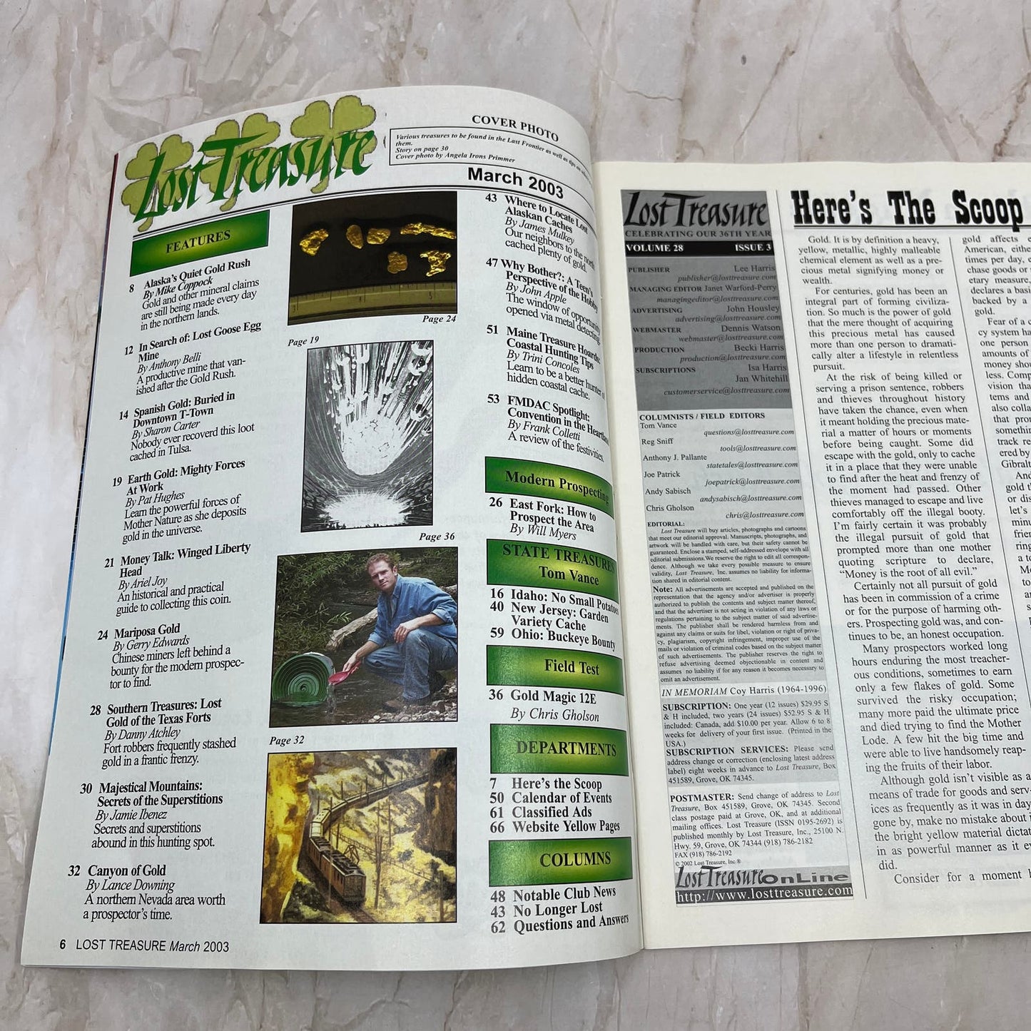 2003 March - Lost Treasure Magazine - Treasure Hunting Gold Prospecting M14