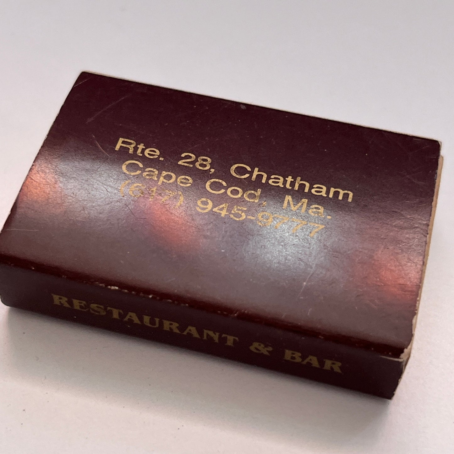 Pate's Restaurant Cape Cod MA Vintage Matchbox TB6-MB3