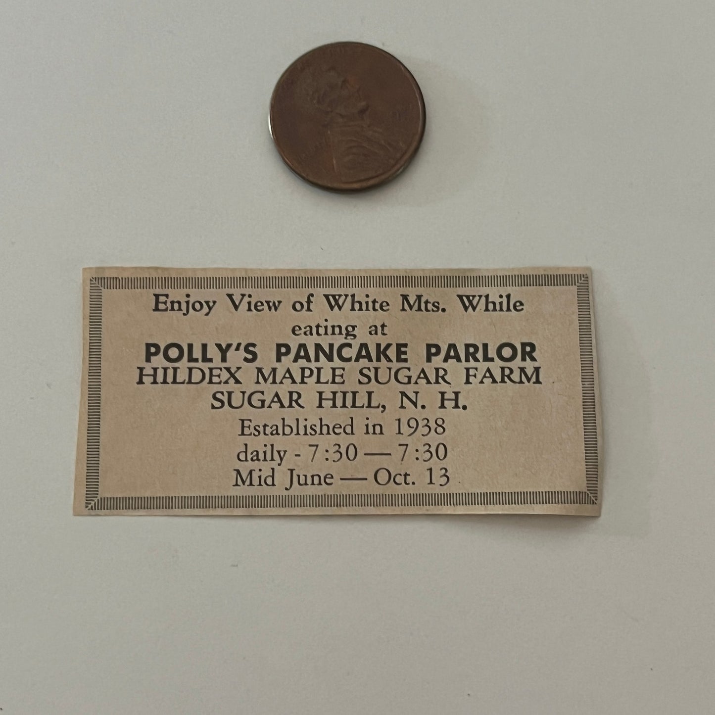 Polly's Pancake Parlor Hildex Maple Sugar Hill NH 1971 Magazine Ad SAG4-S17