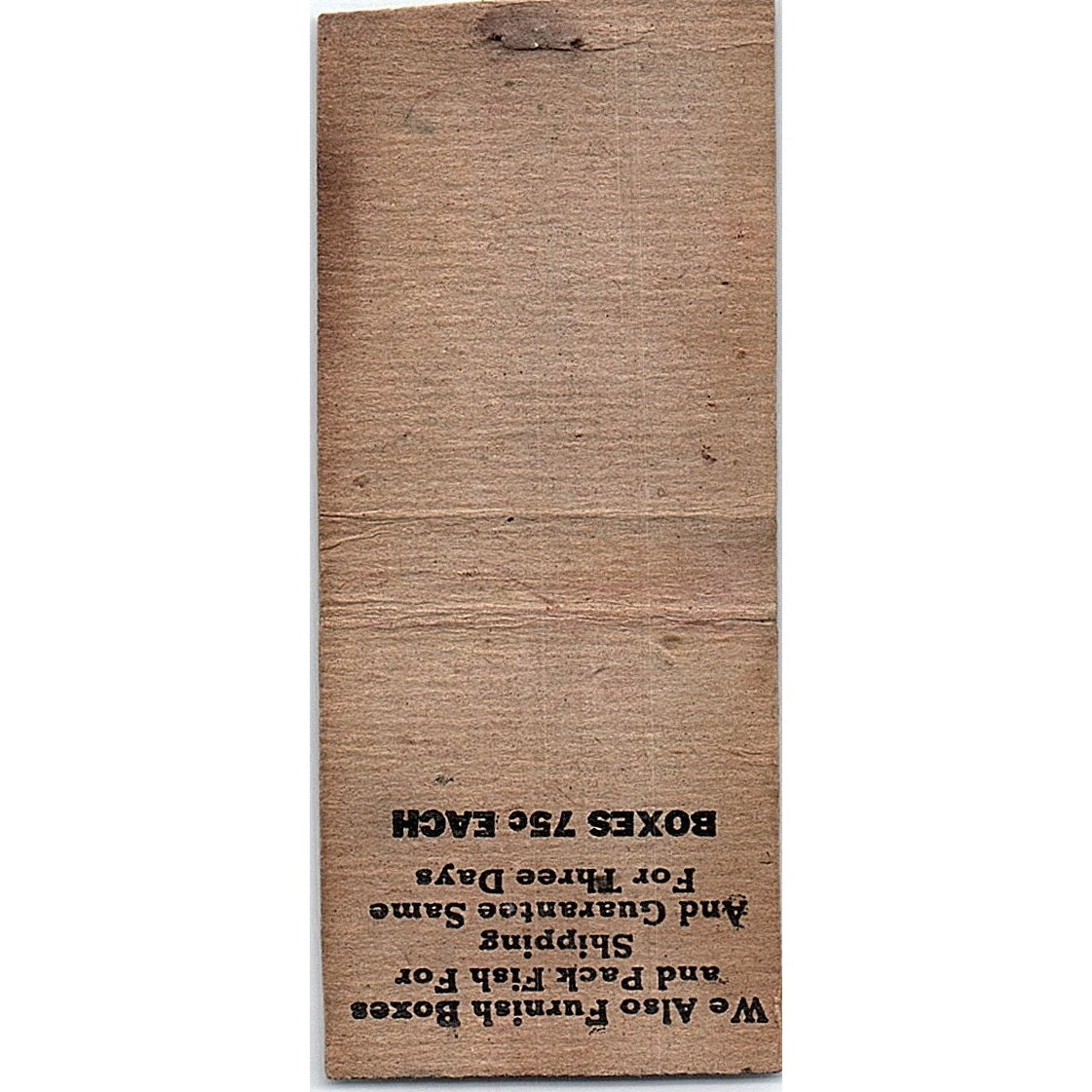 Magneto Repair Shop Ralph Thomas Spooner WI Vintage Matchbook Cover SC7-Y11