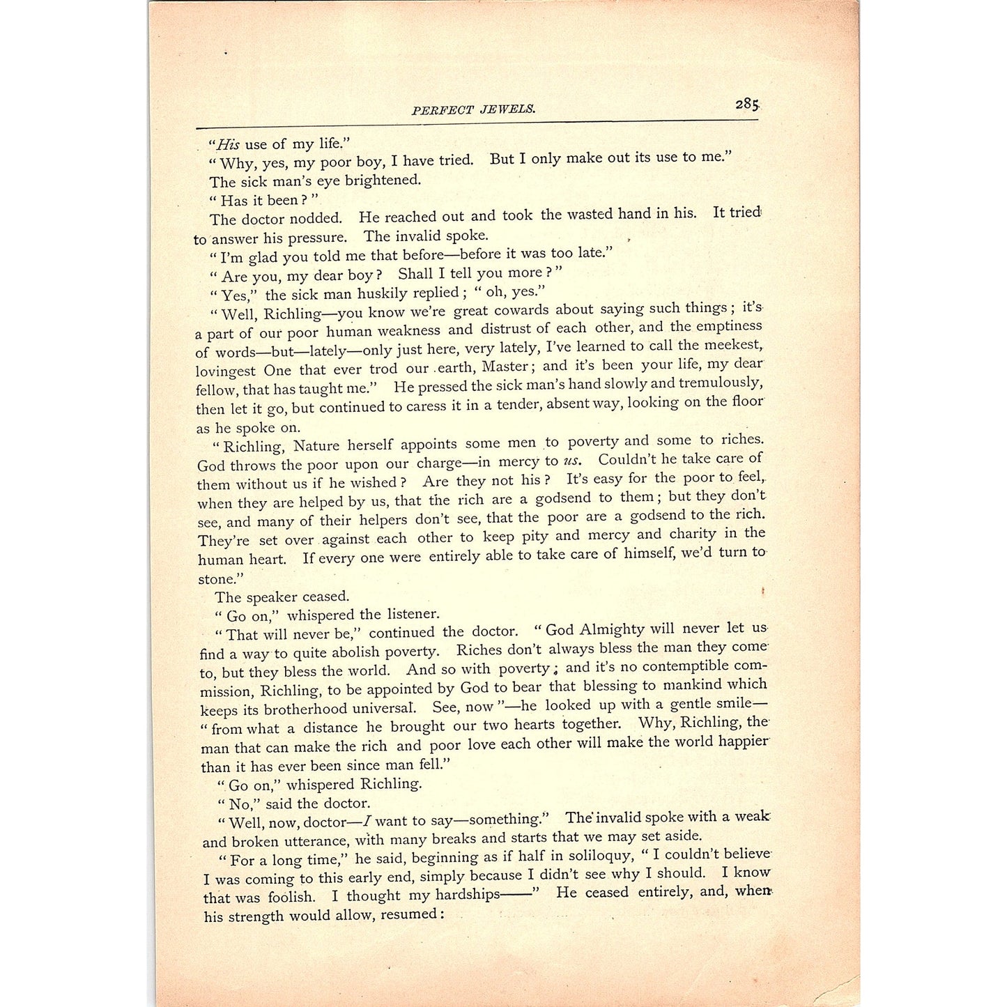 A Golden Sunset - G.W. Cable 4 Pages 1884 Poem TA5-CJ-6