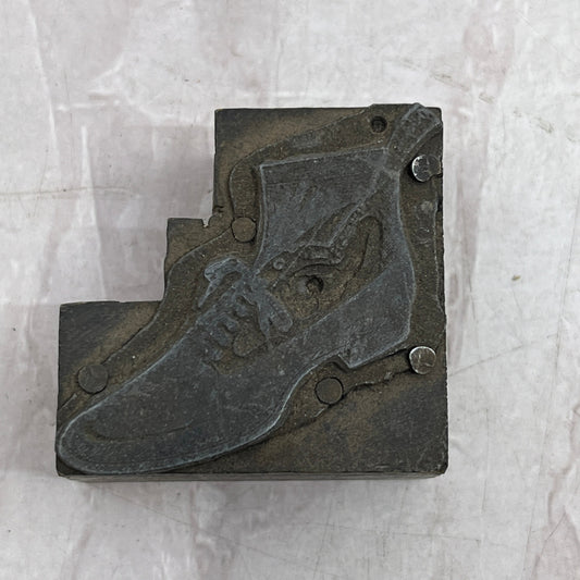 Retro Ladies Fancy Shoe Vintage Letterpress Printers Block Plate SF5