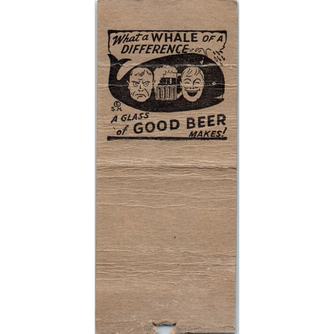 Harry's Tavern Pinup Through The Porthole Vintage Matchbook Cover SD2-Y13