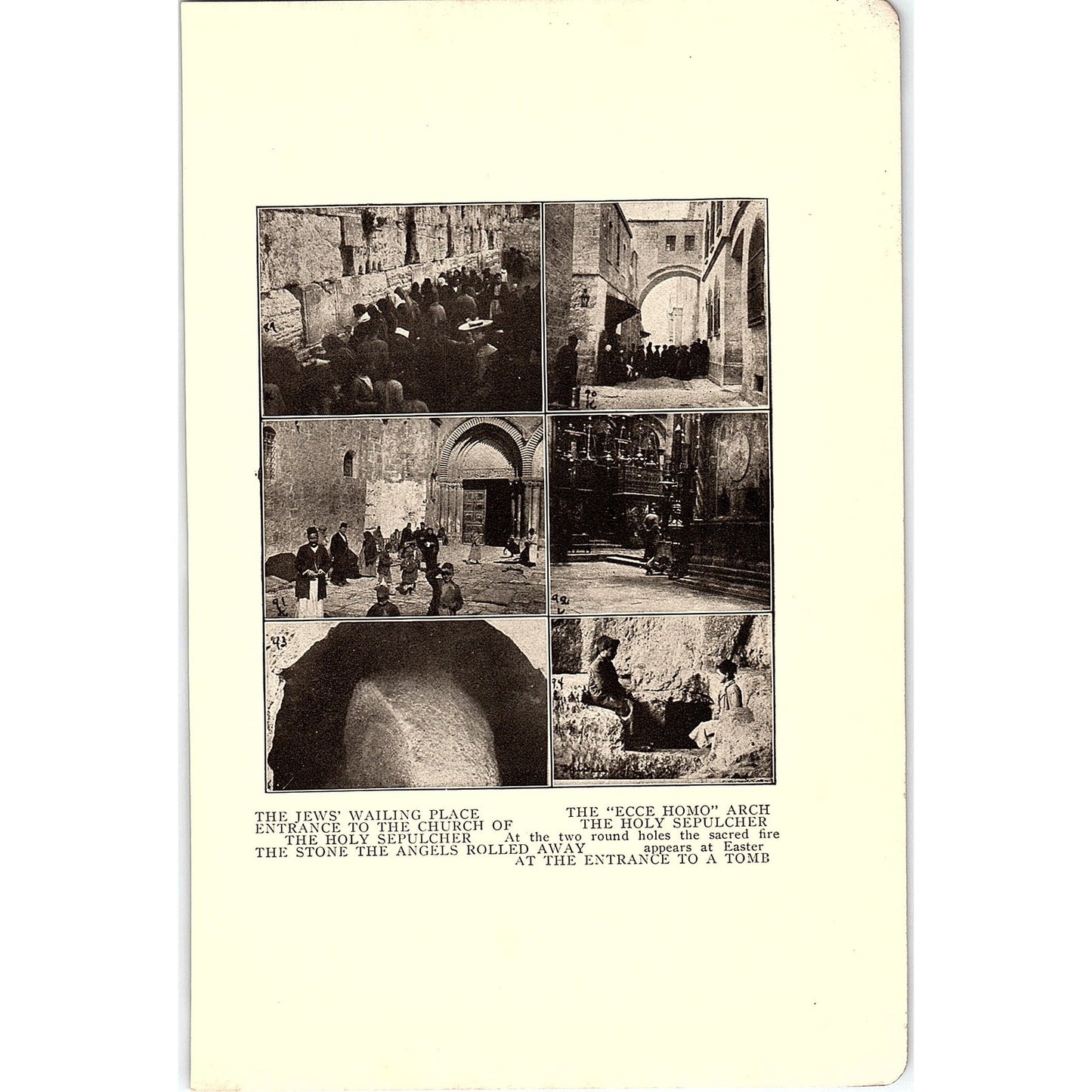 Entrance to the Church of The Holy Sepulcher 1905 Art Print SAG4-5