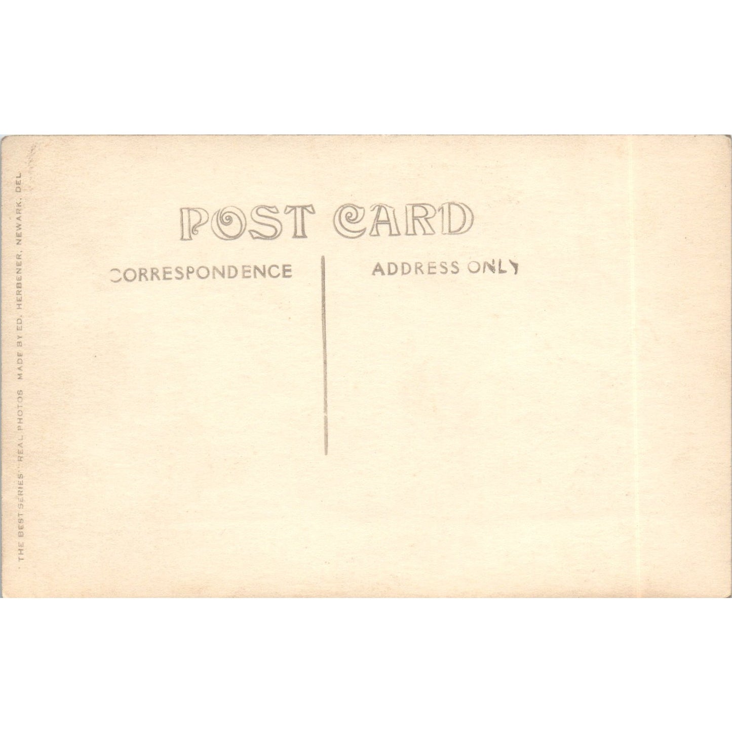 c1910 Edwardian RPPC Young Man in a River With a Canoe Vintage Postcard PE4