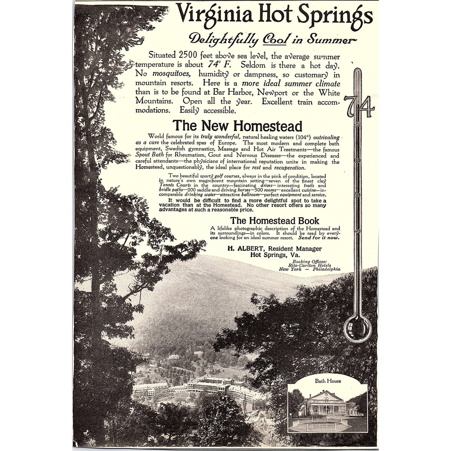 Hotel Chamberlin George F. Adams Fortress Monroe VA c1920 Ad AF8-8