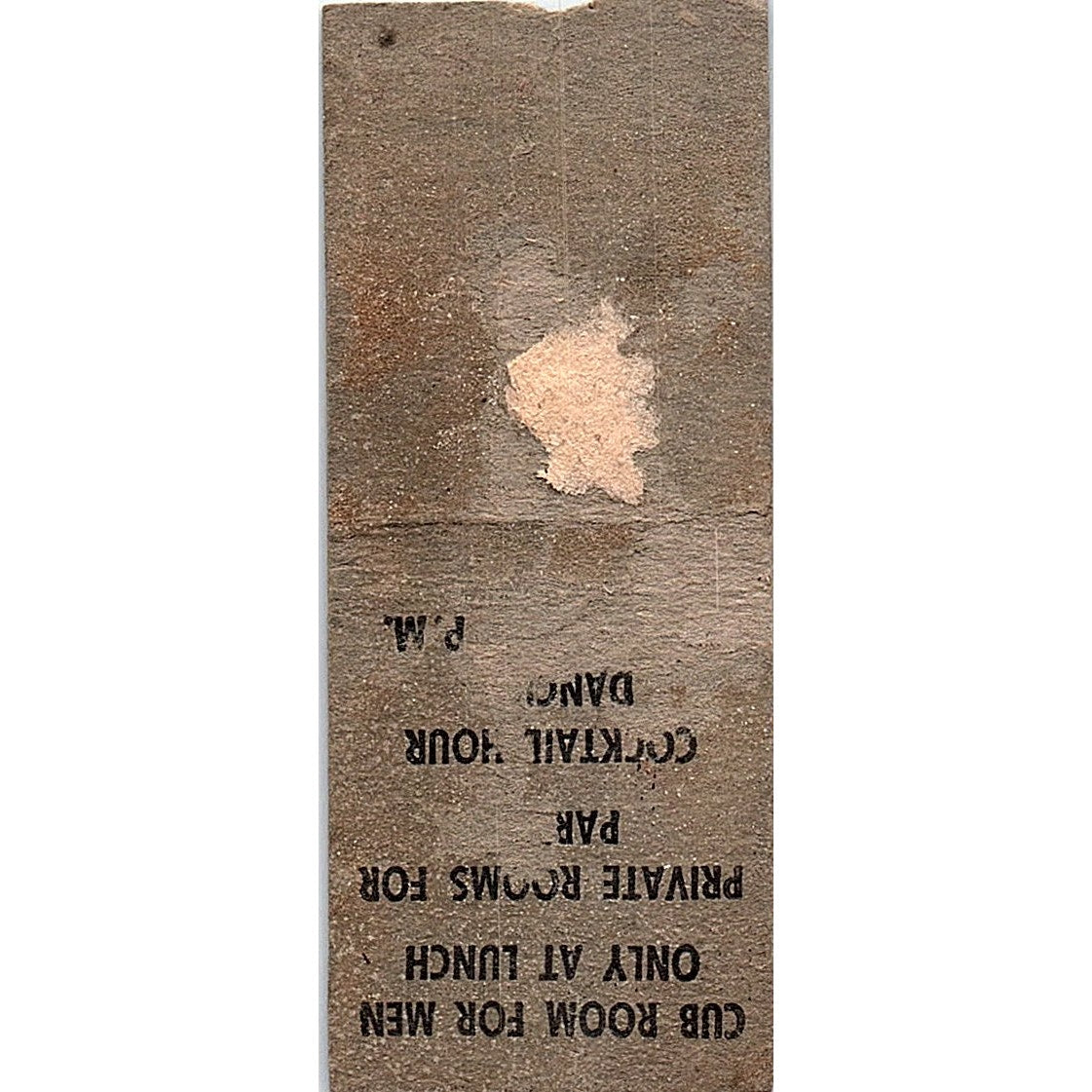 The Stork Club Cub Room New York Vintage Matchbook Cover SC7-Y2