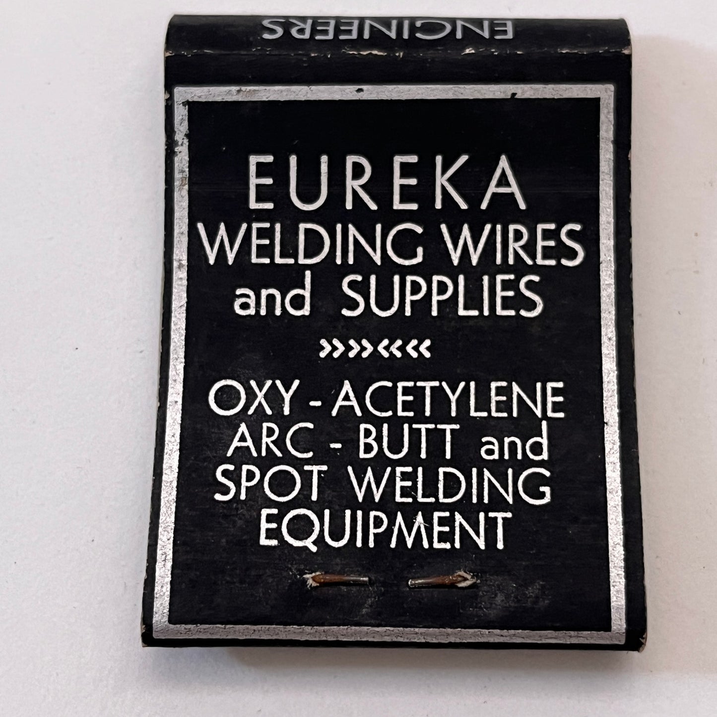 Welding Equip & Supply Co Detroit Eureka Welding Wires Matchbook Cover TB8-MB3-7