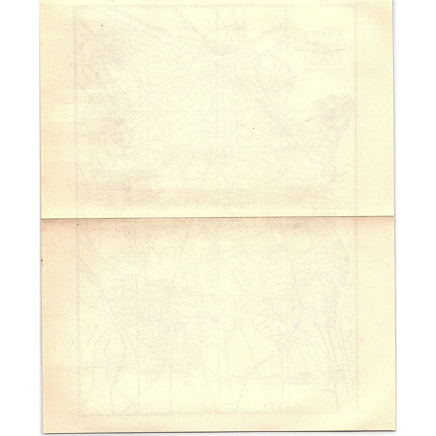 1905 Map of Cairo Egypt AG4-6