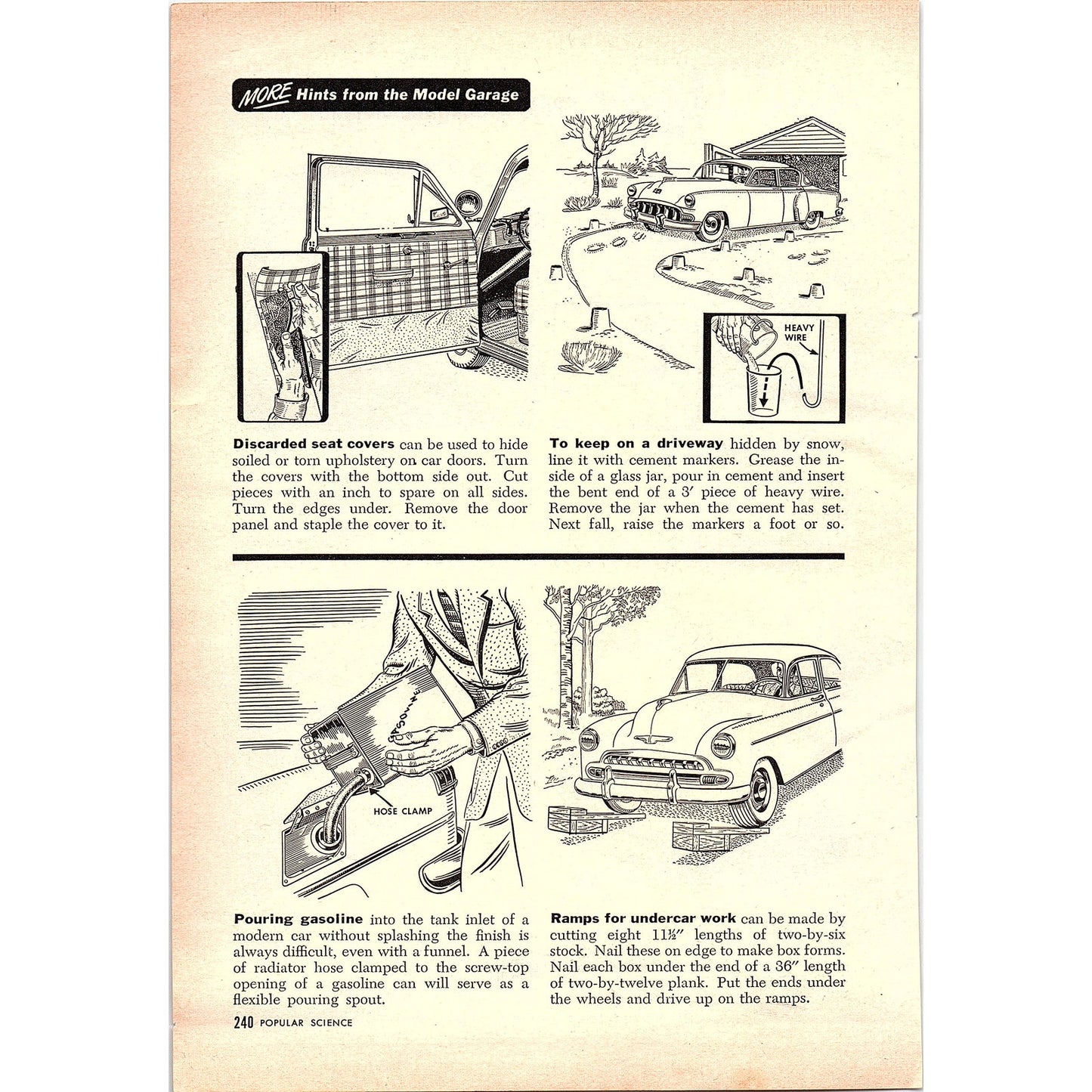 Hints from the Model Garage Trunk Wont Close, Storing Solvent 1955 Article AG1-5