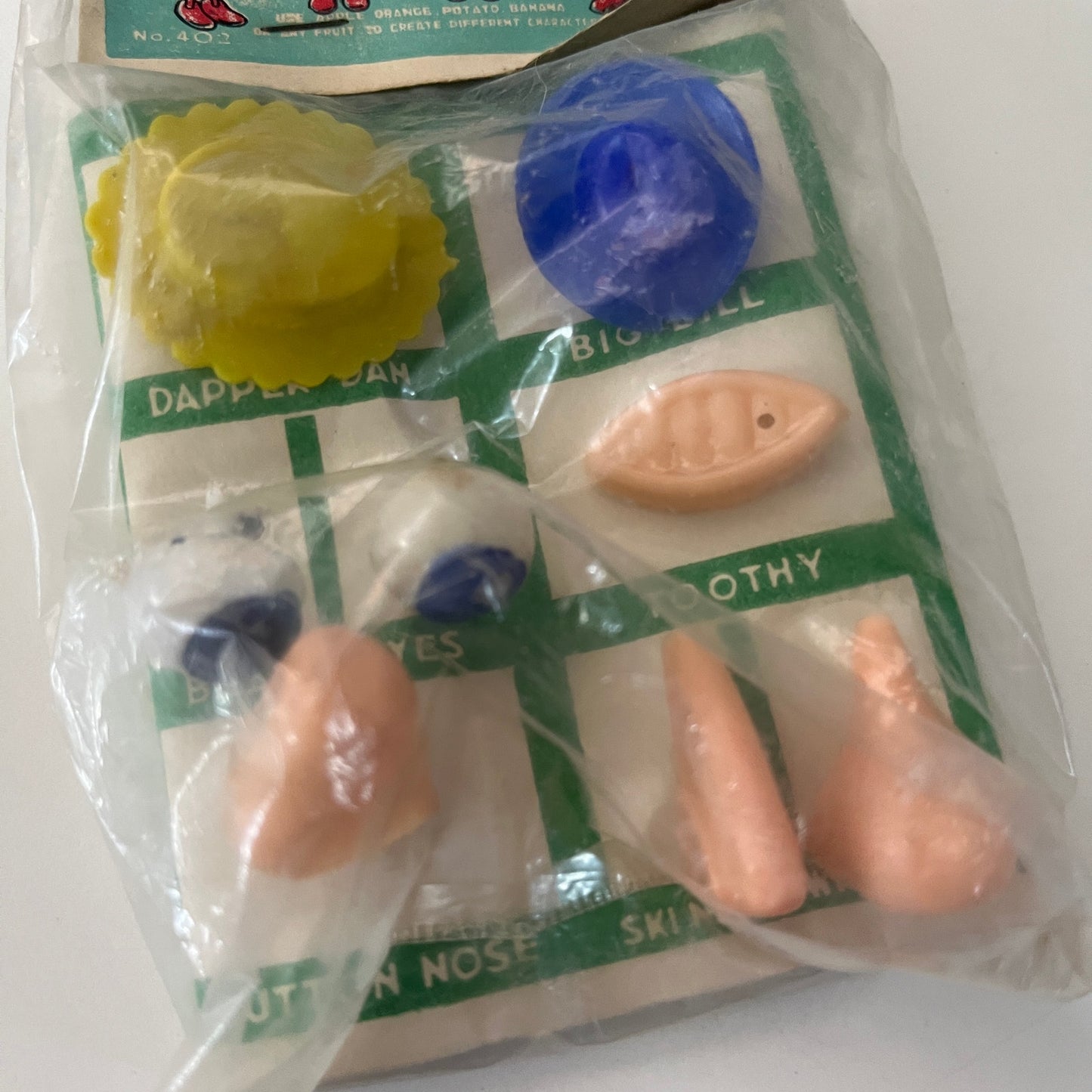 c1960 Toy Plastic Fancy Face Kit Potato Head Dimestore Toy NOS In Package TK3