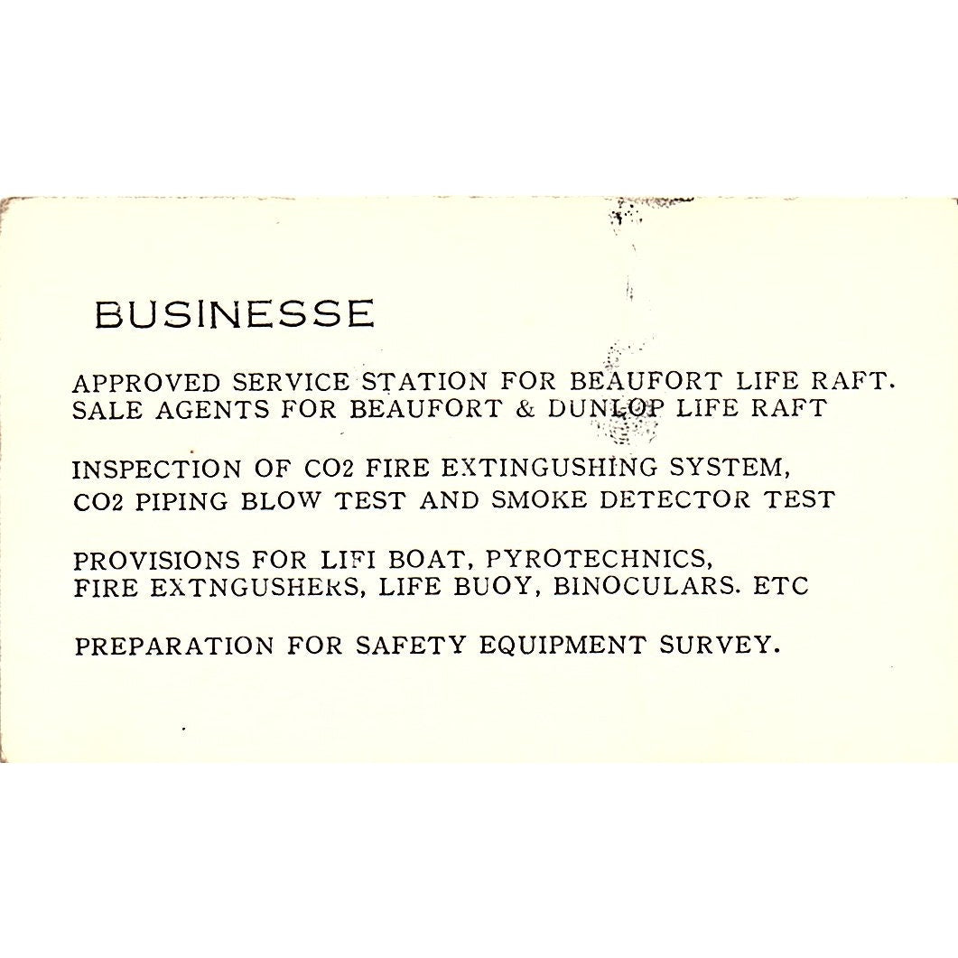 Kaoru Kataoka Marine International Yokohama Japan Vintage Business Card SD9-B8