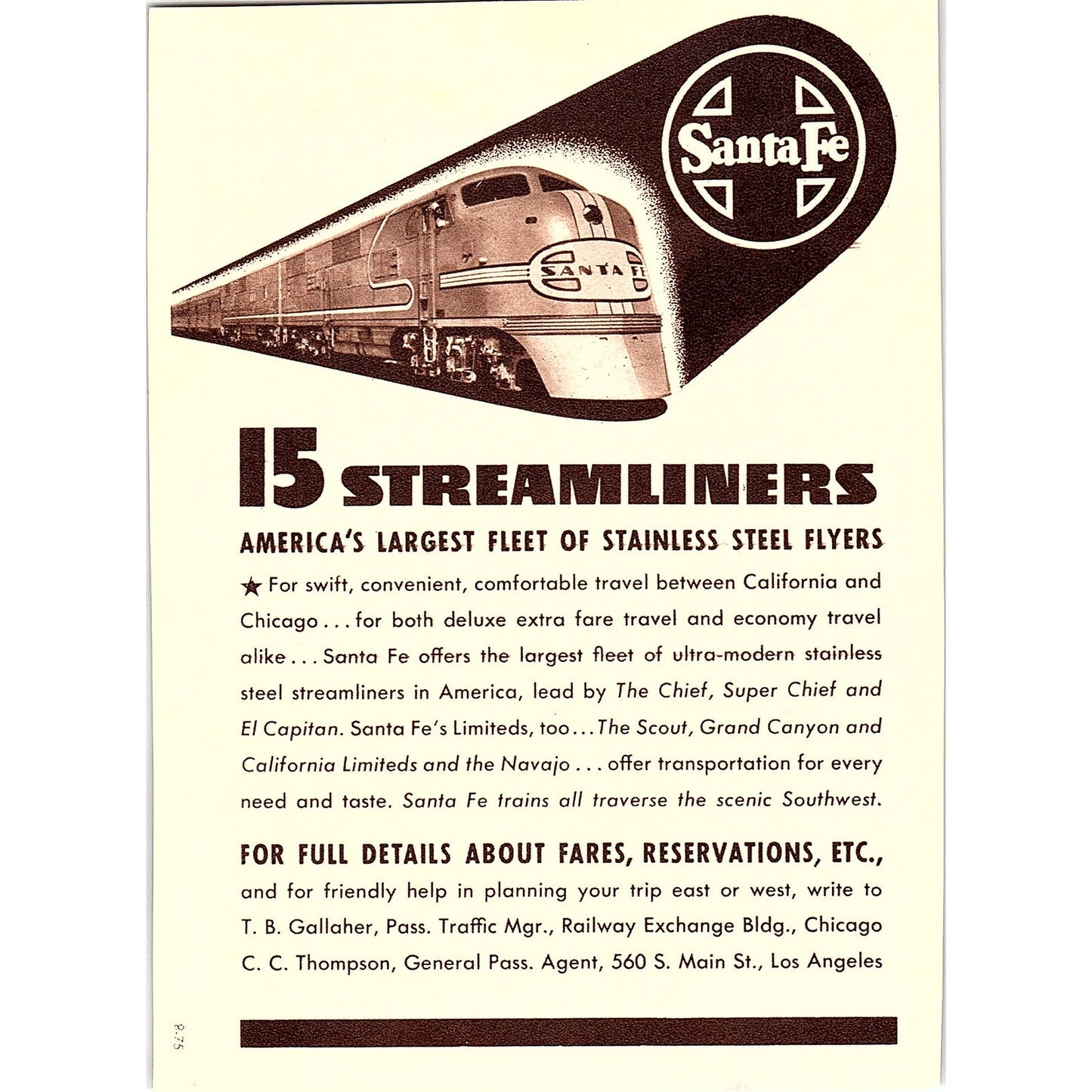 El Mirador Hotel and Bungalows Warren B. Pinney Palm Springs 1940 Ad AG1-8